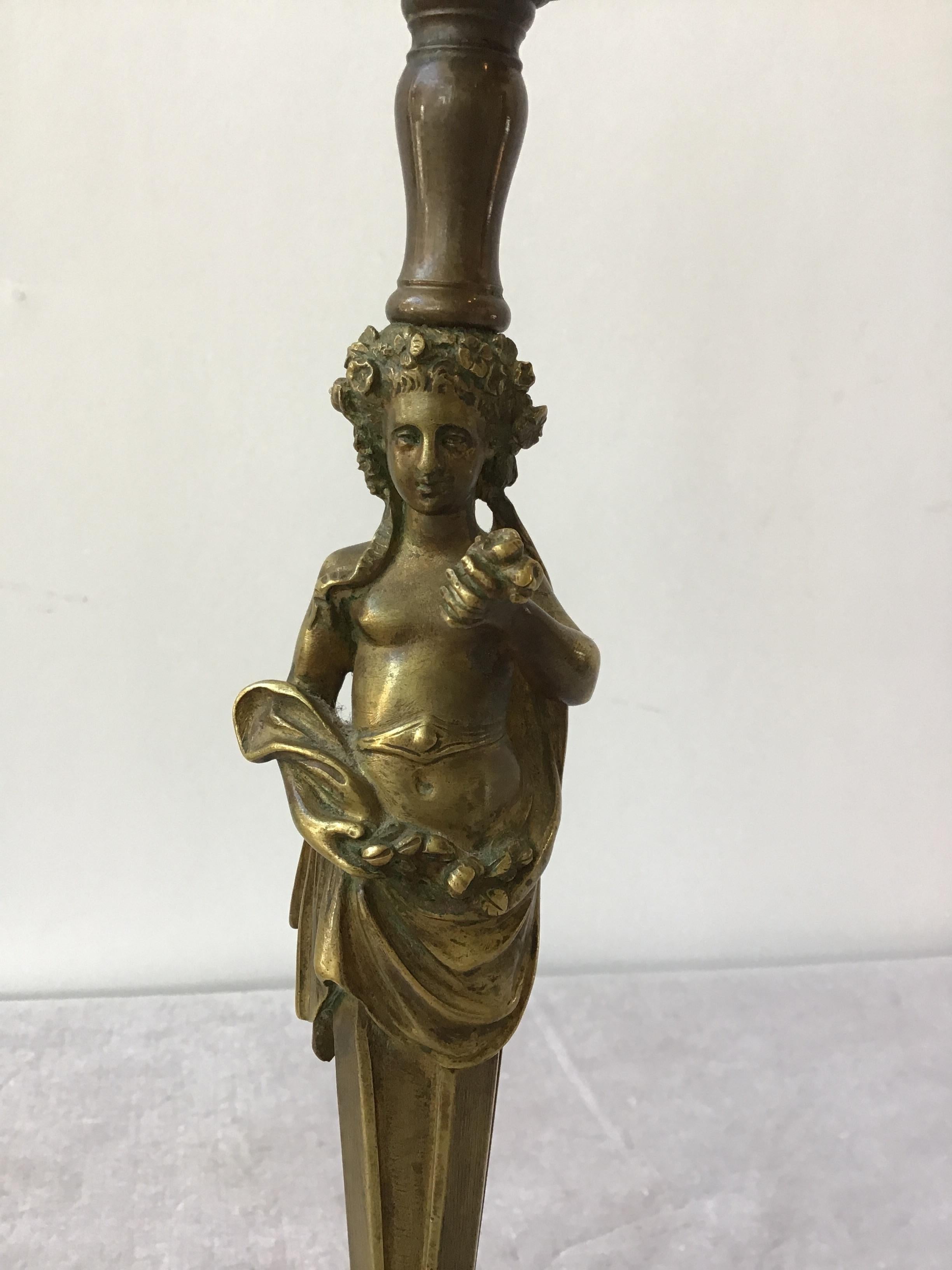 Bronze Goddess Lamp 4
