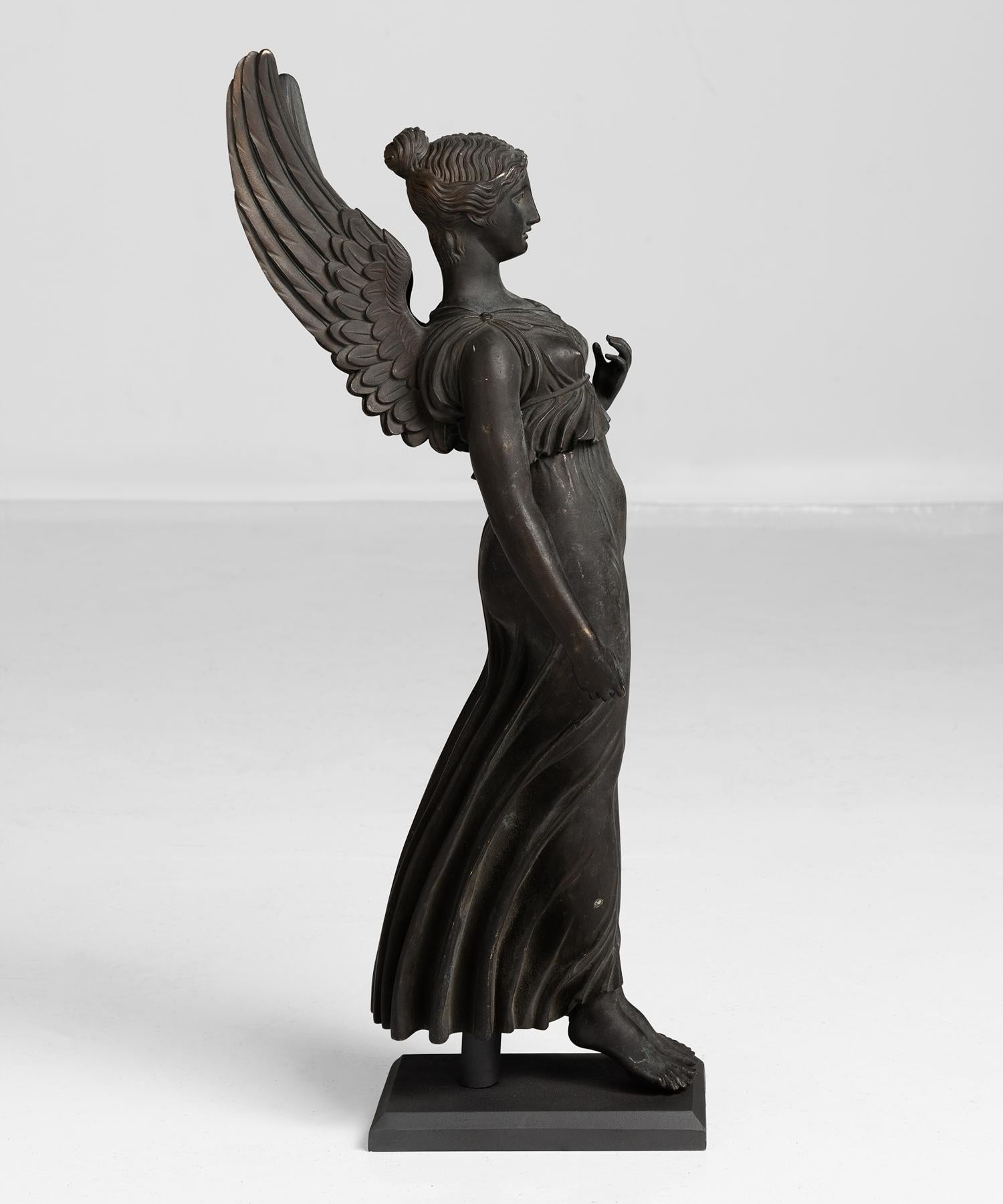 French Bronze Goddess Statue