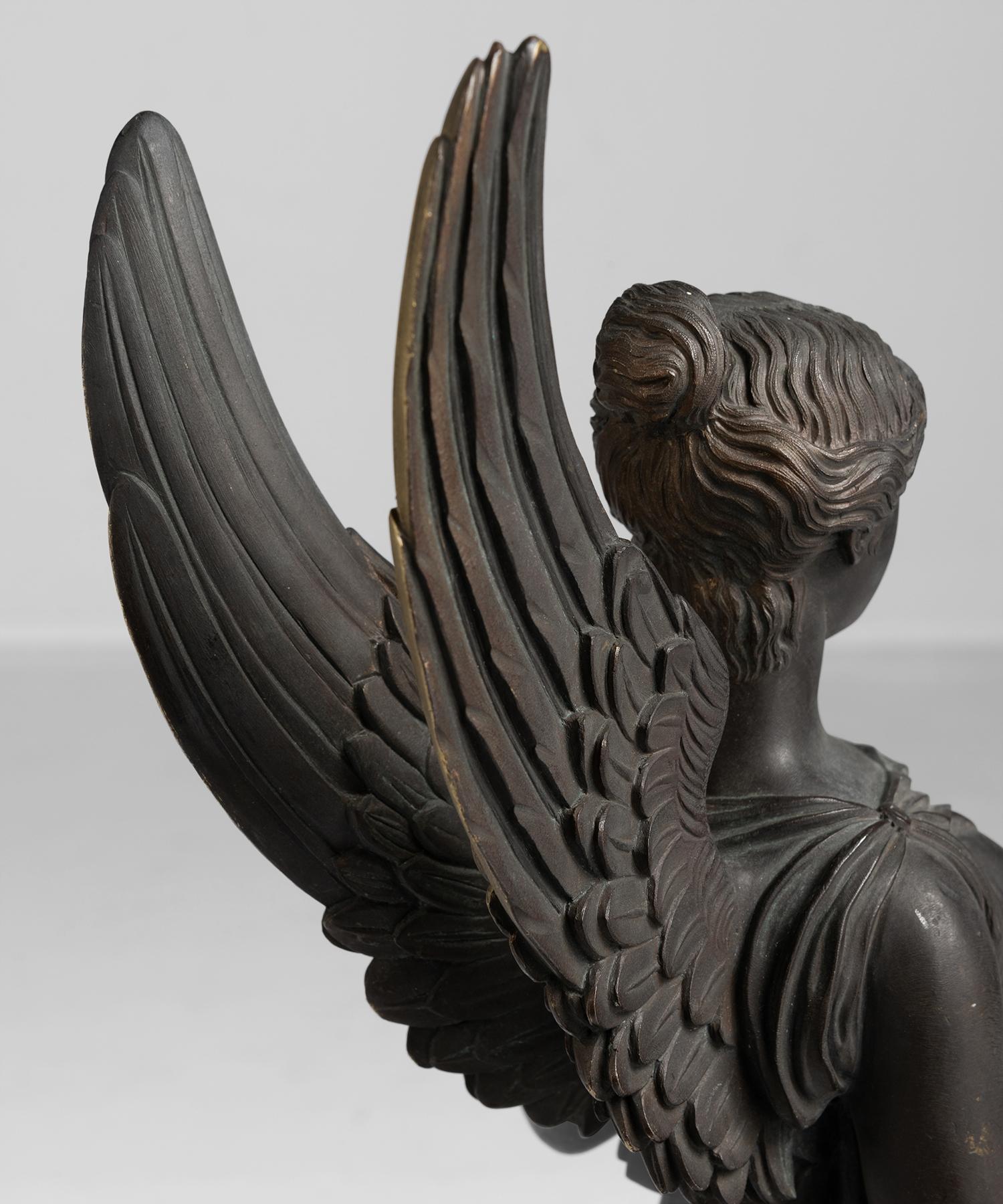 19th Century Bronze Goddess Statue
