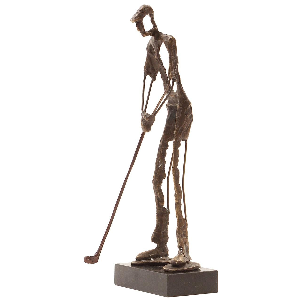 Bronze Golfing Sculpture