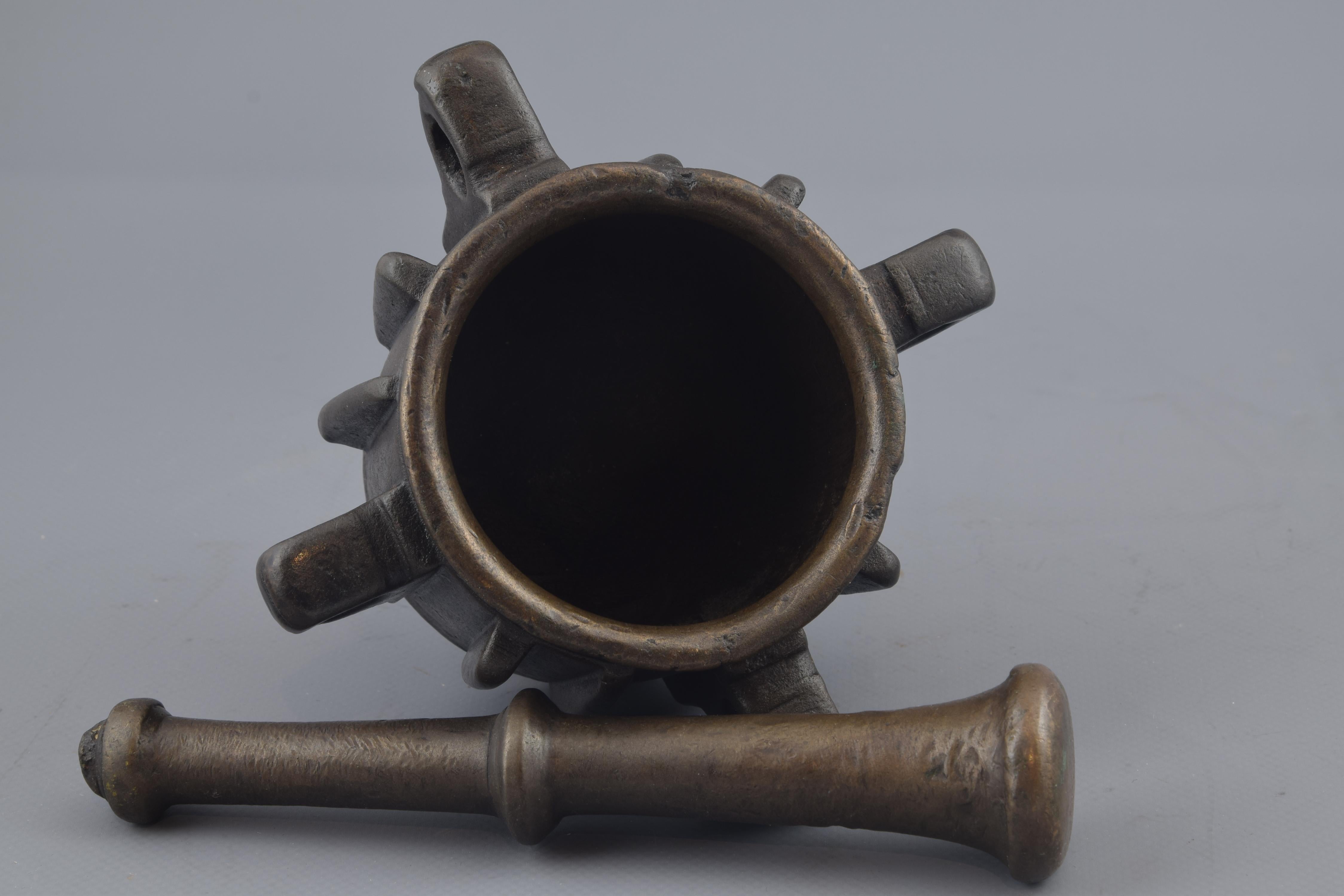Bronze Gothic Mortar 'with Pestle', 14th-15th Century 1