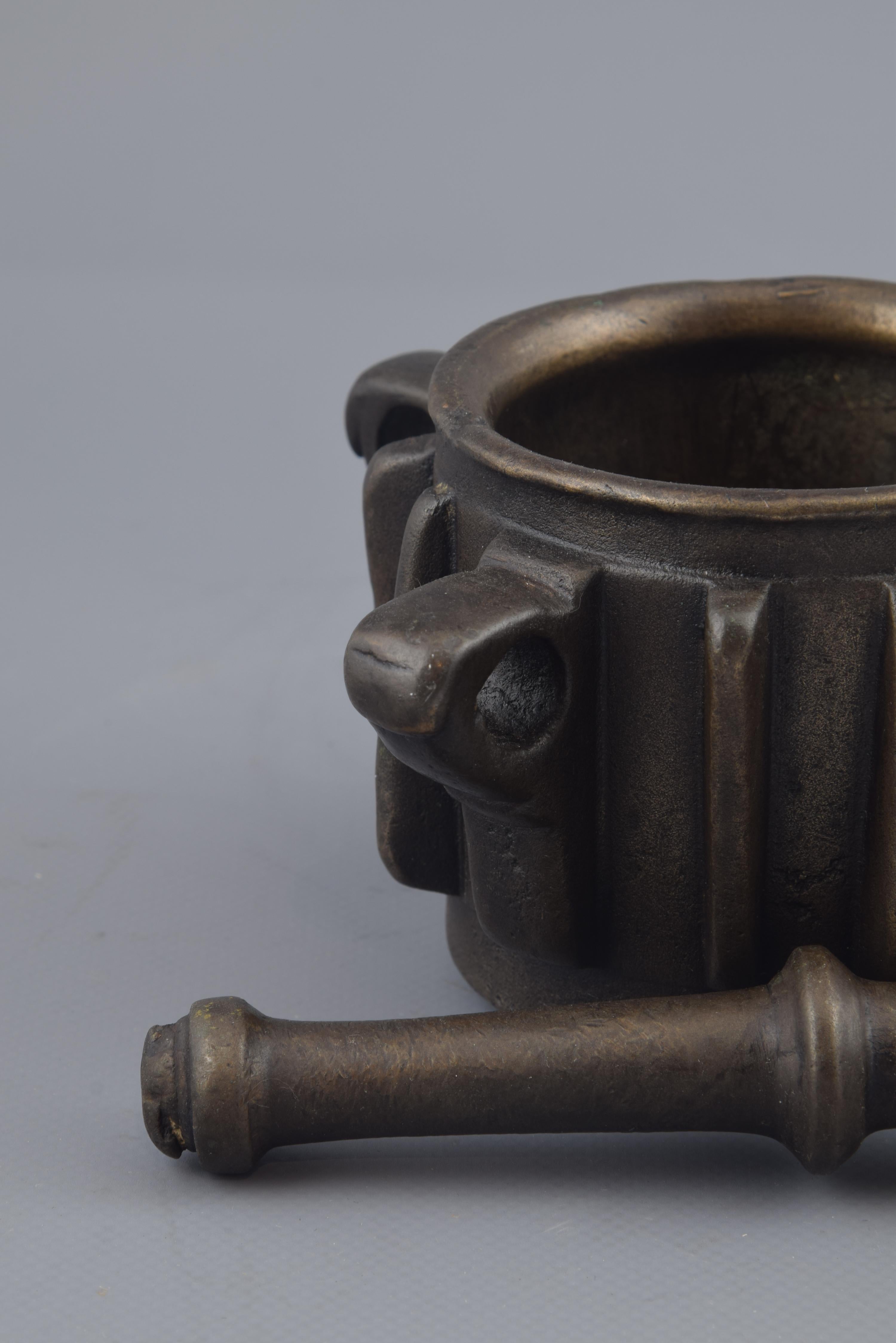 Bronze Gothic Mortar 'with Pestle', 14th-15th Century 2