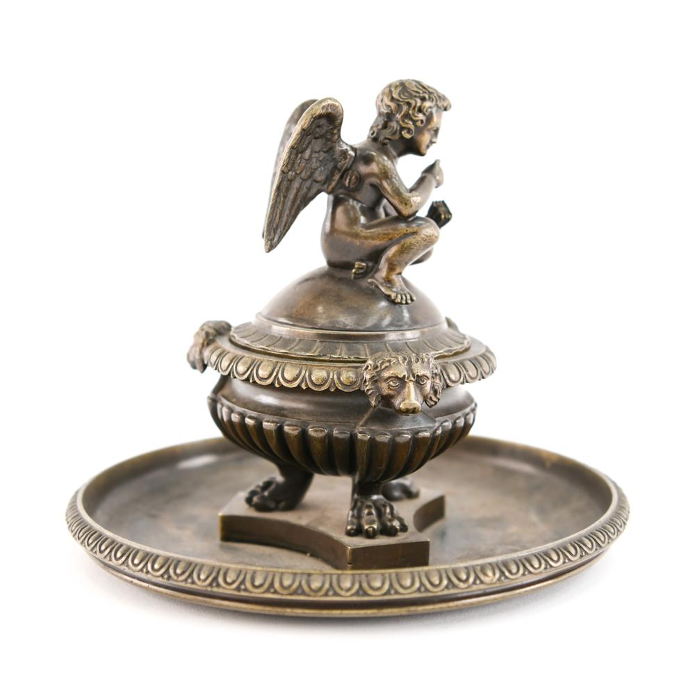 Bronze Grand Tour Inkwell 6