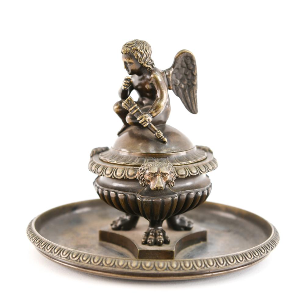 Bronze Grand Tour Inkwell 1