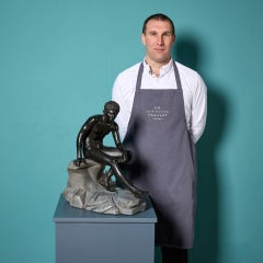 Bronze Grand Tour Sculpture of Seated Hermes After the Antique