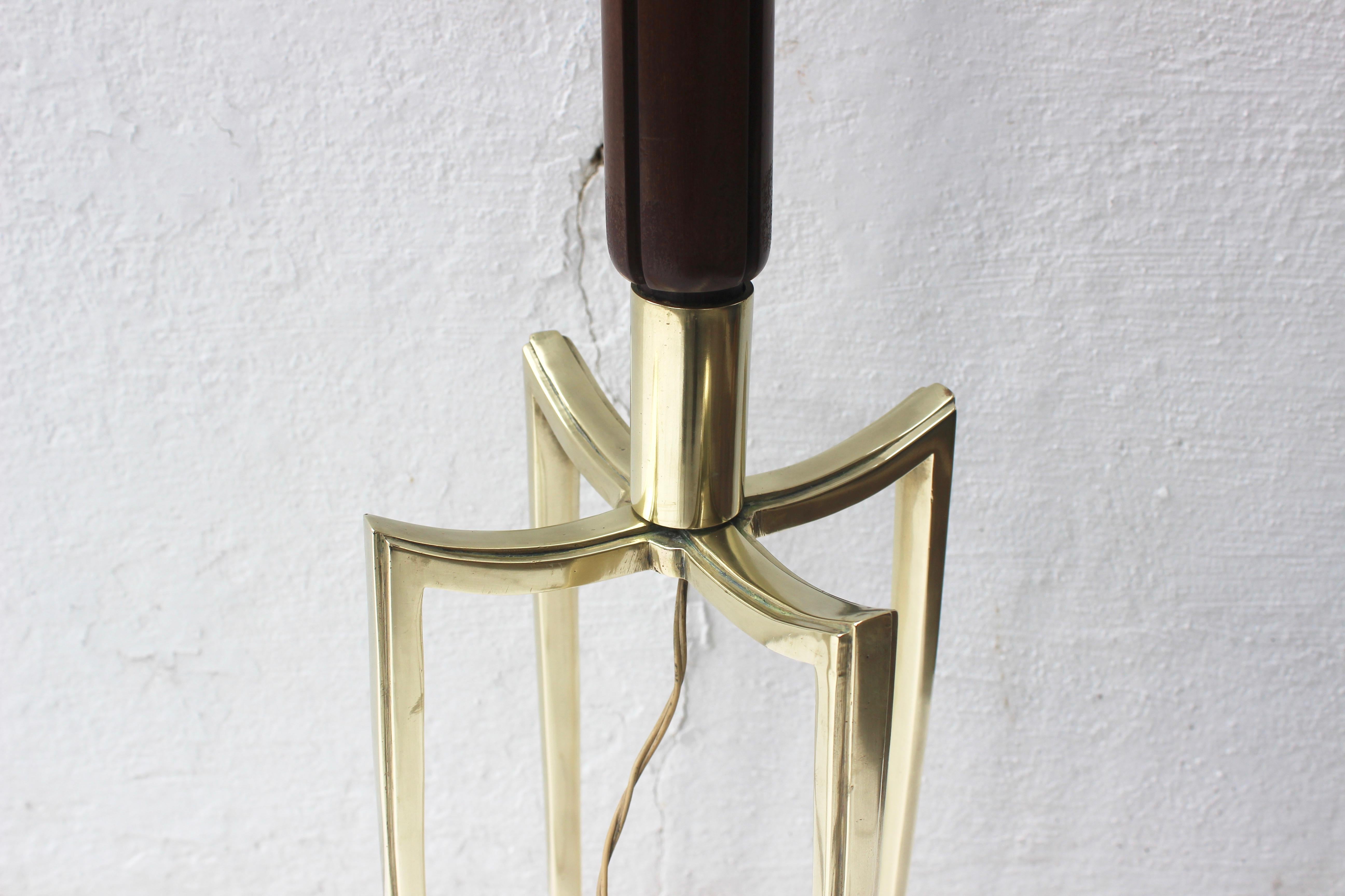 Bronze Grasshopper Floor Lamp In Good Condition For Sale In East Hampton, NY