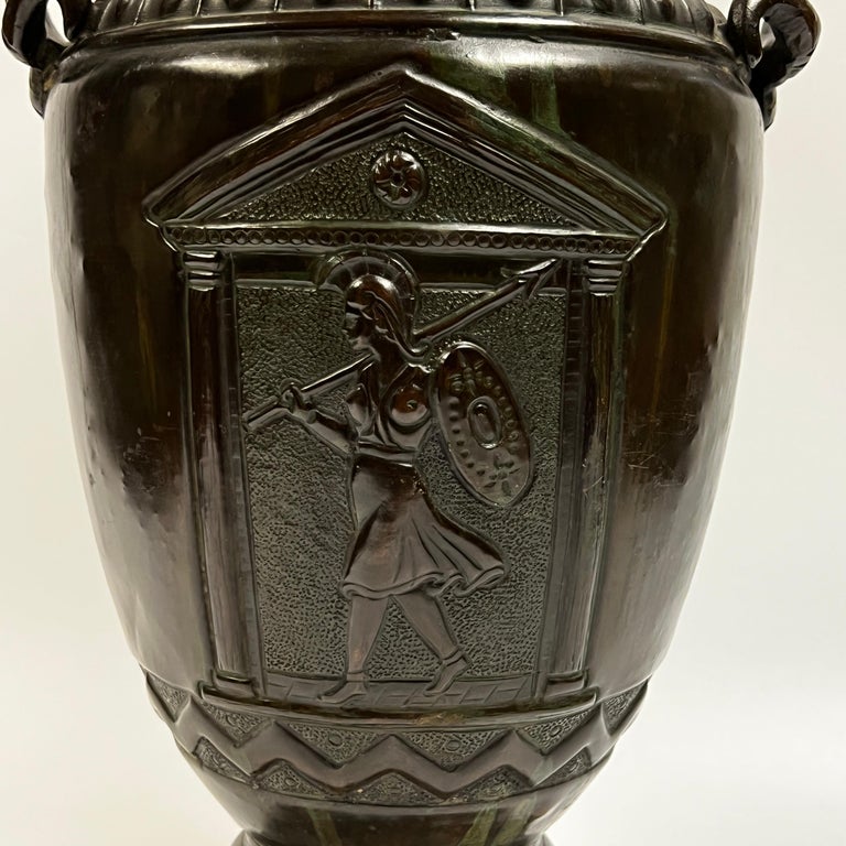 Bronze Greek Volute Krater Vase For Sale at 1stDibs