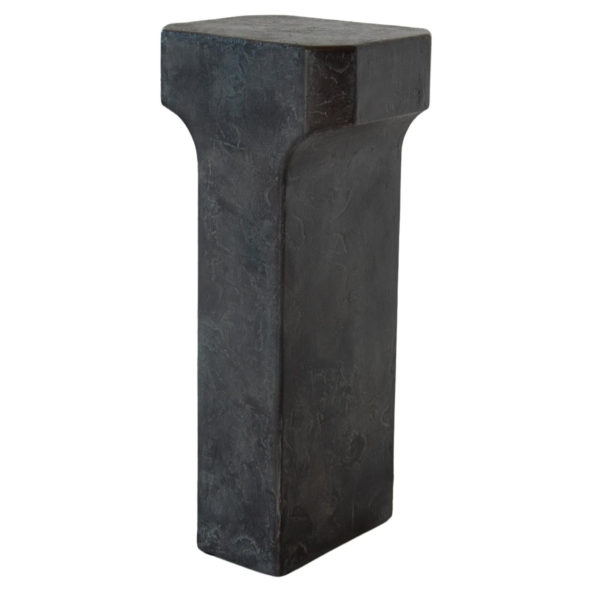 Bronze Grey Patina Arch Side Table by Eichkorn For Sale