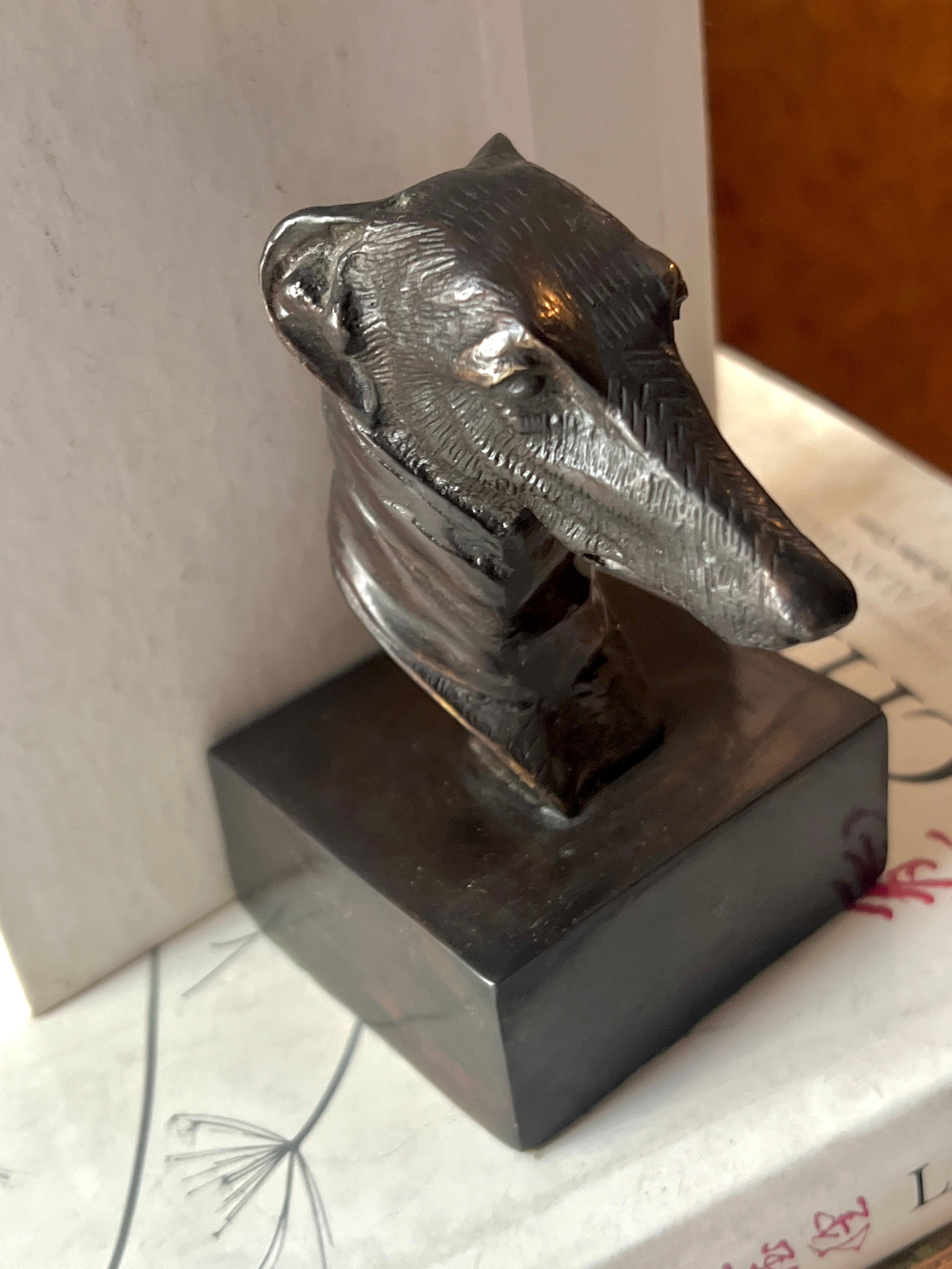 Bronze Greyhound Bookend or Paperweight 2