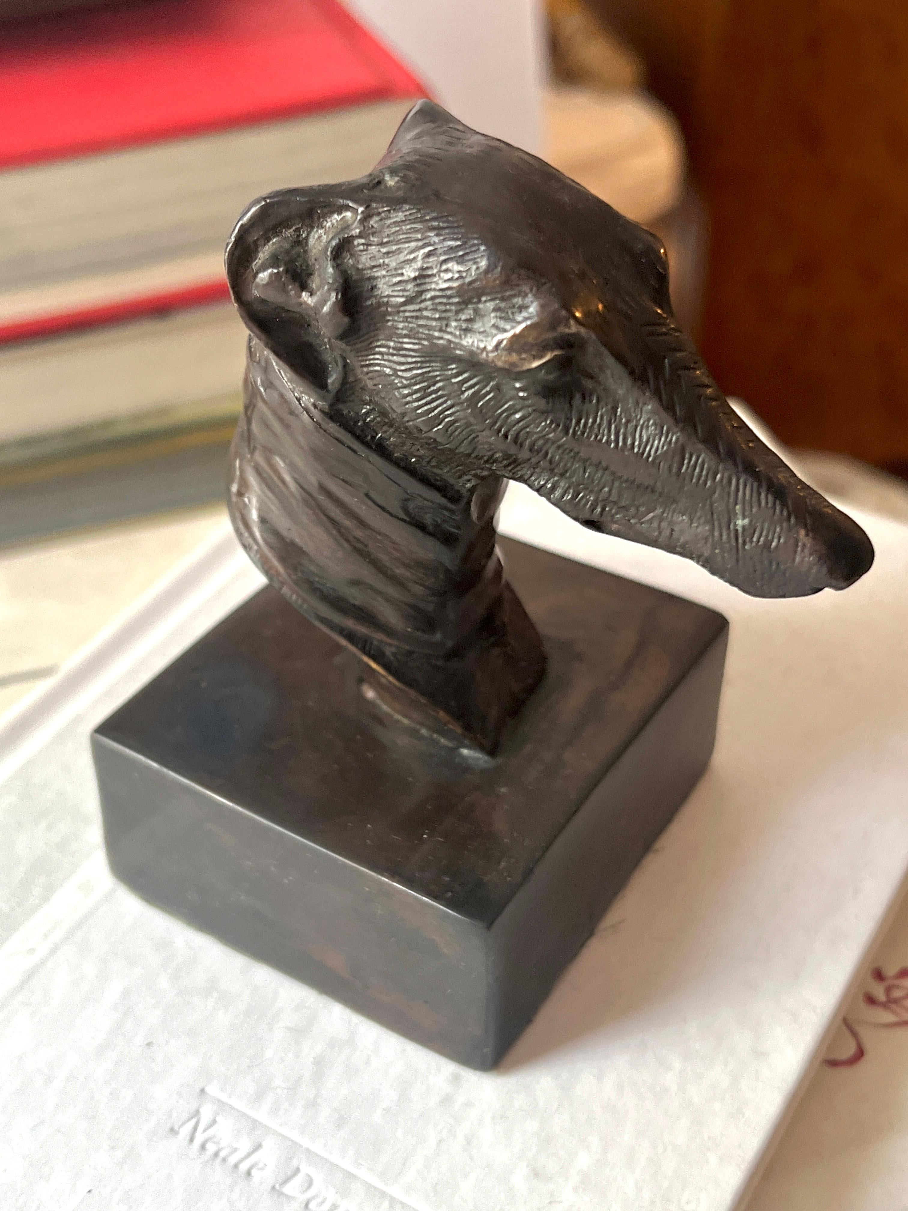 Bronze Greyhound Bookend or Paperweight 3
