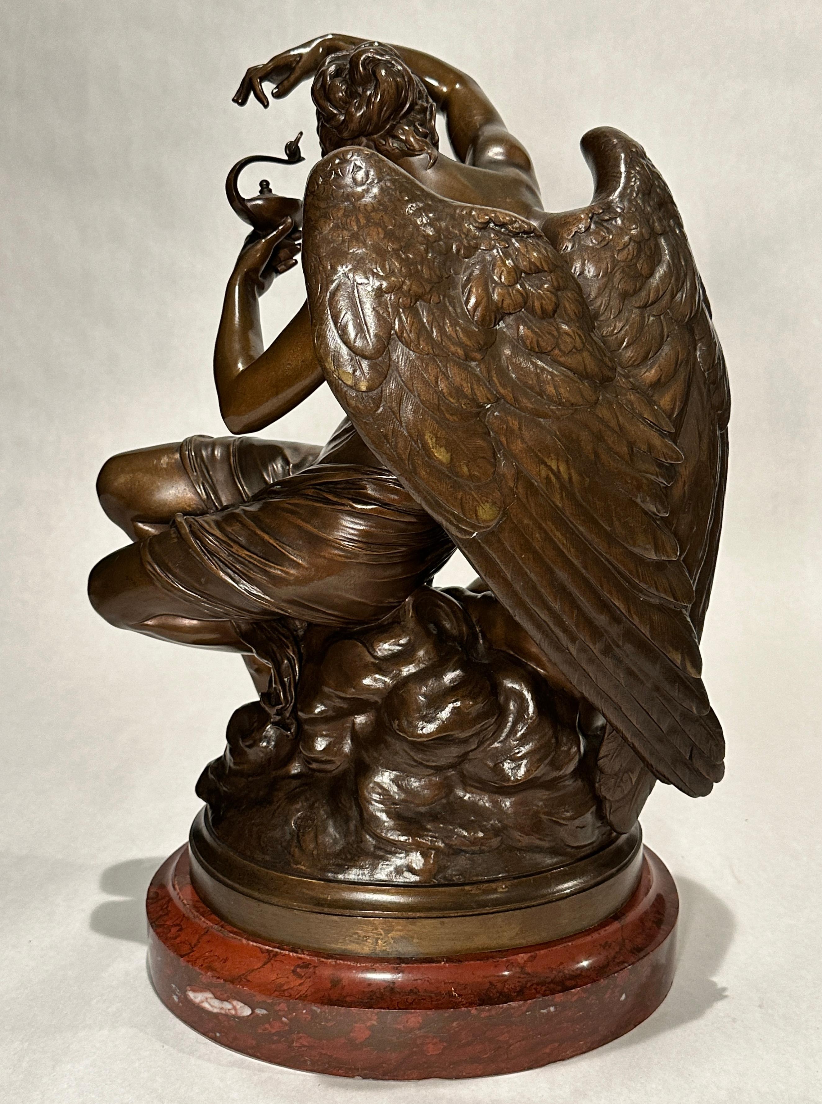 Français Groupe en bronze d'Emile Andre Boisseau La Crépuscule en vente