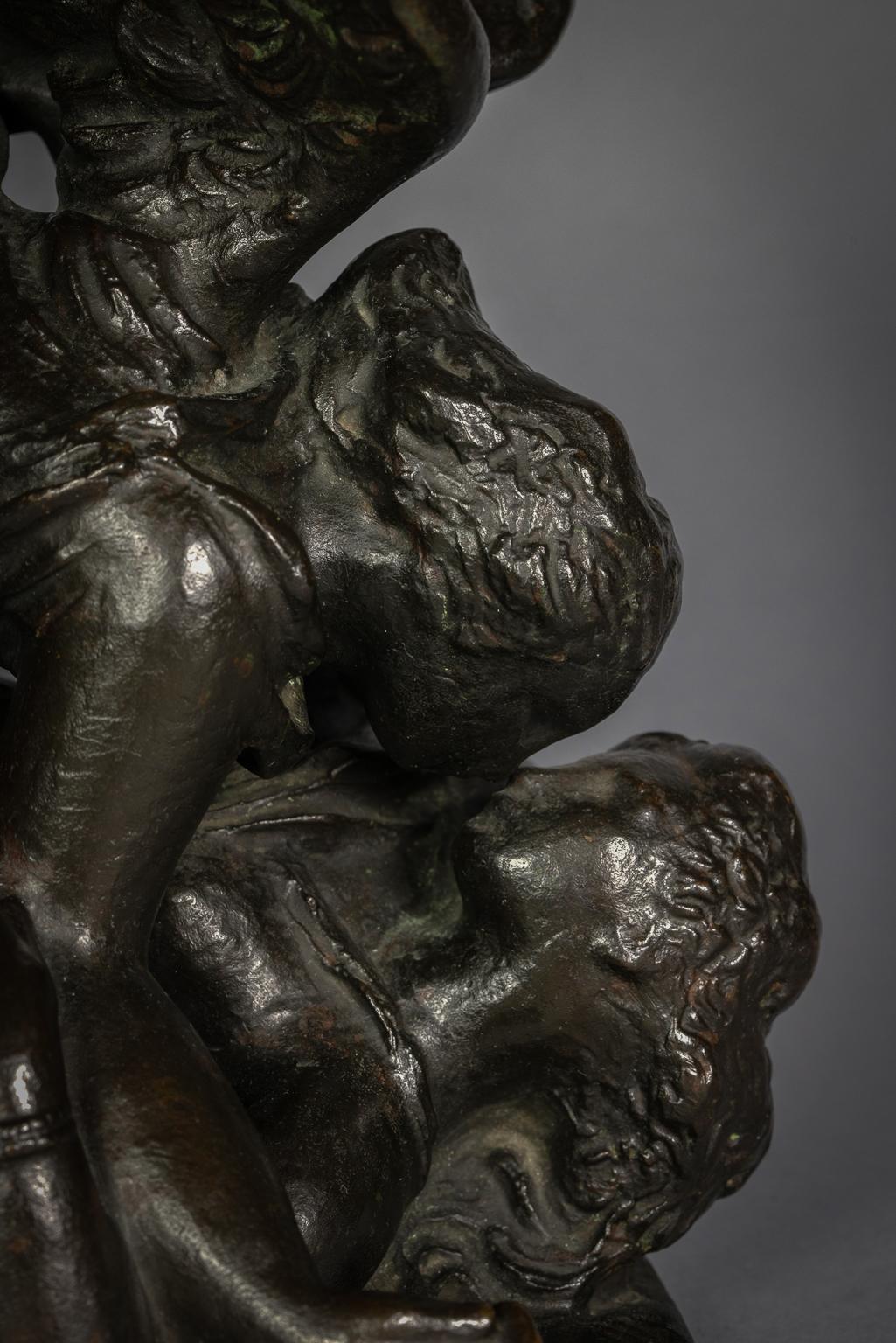 Bronze Group Cupid and Psyche by Gerhardt Henning 'Swedish 1880-1967' For Sale 1