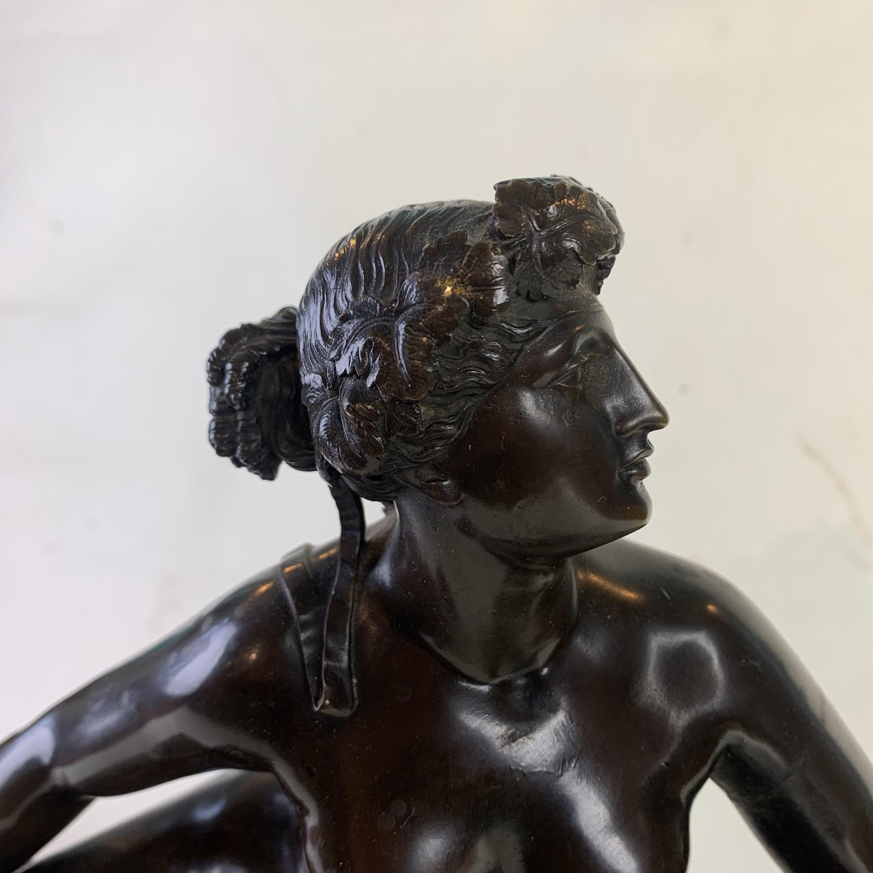 19th Century Bronze Group of Ariadne and the Leopard For Sale