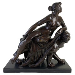Bronze Group of Ariadne and the Leopard