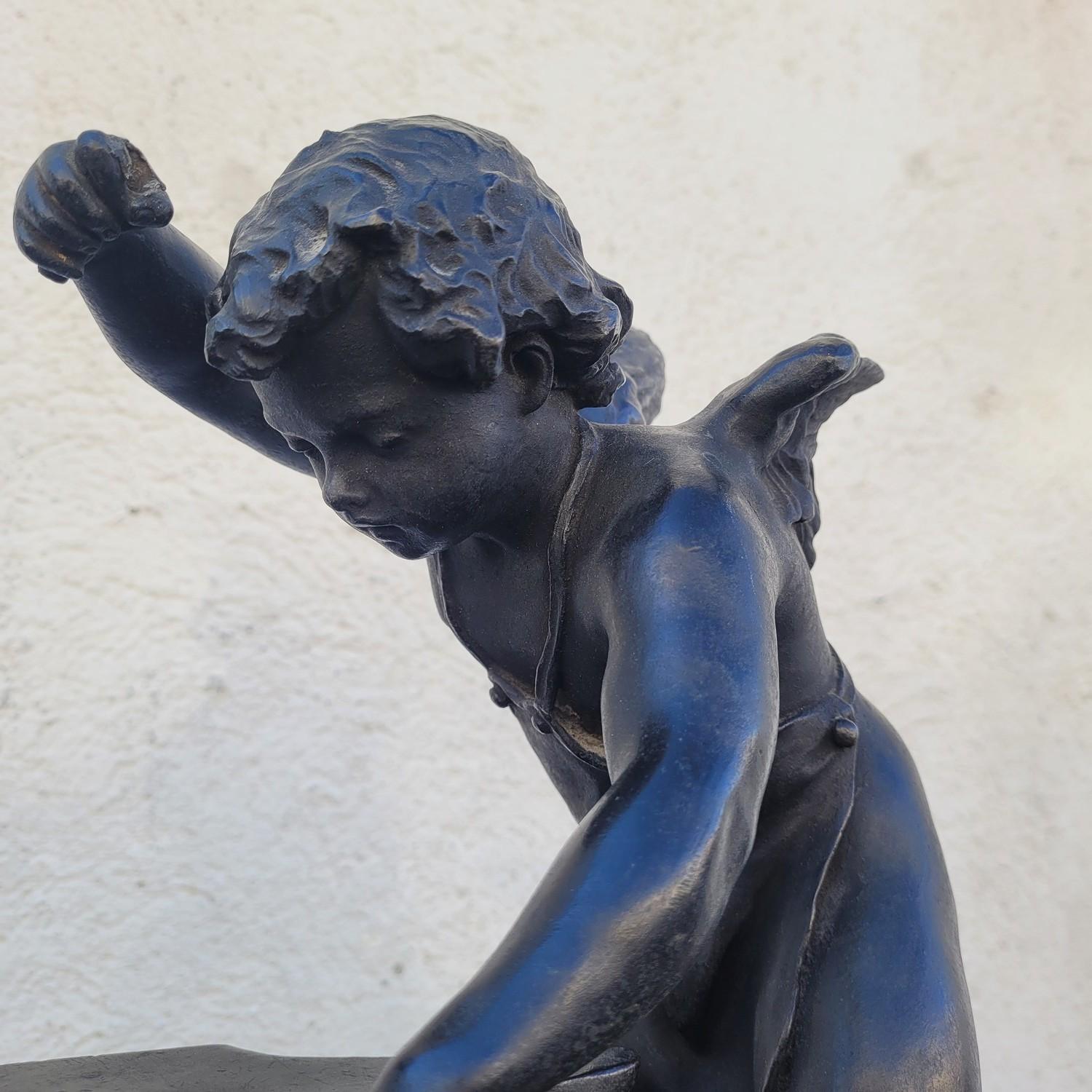 Bronzegruppe von Puttenschmieden, 19. Jahrhundert im Angebot 1