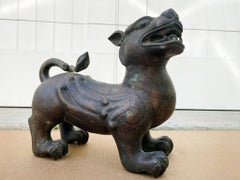 Leone guardiano in bronzo o Foo Dog