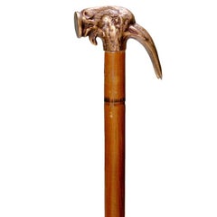 Used Bronze Hammer Cane