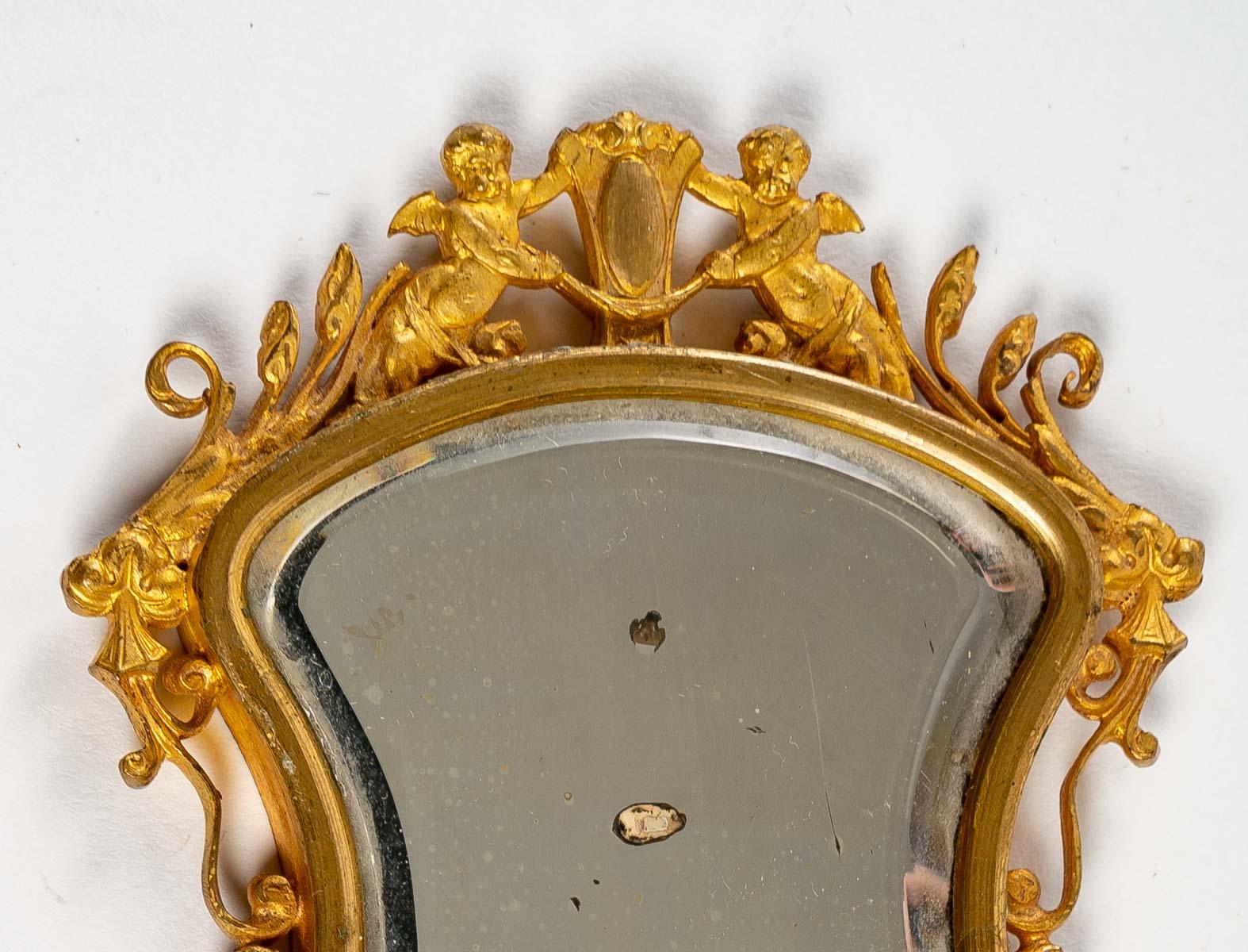 Napoleon III Bronze Hand Mirror, 19th Century For Sale
