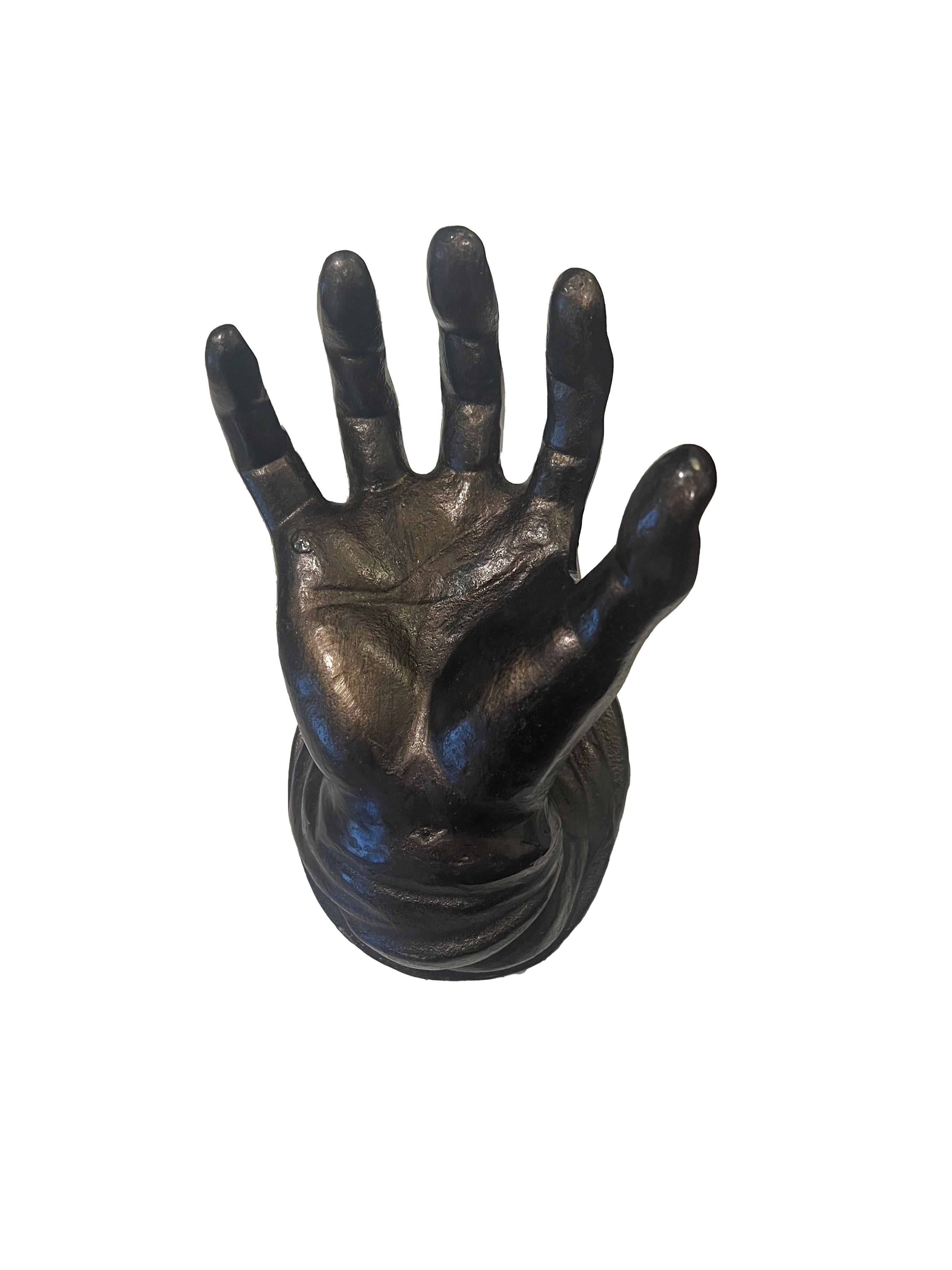 Bronze Hand Sculpture In Excellent Condition For Sale In Scottsdale, AZ