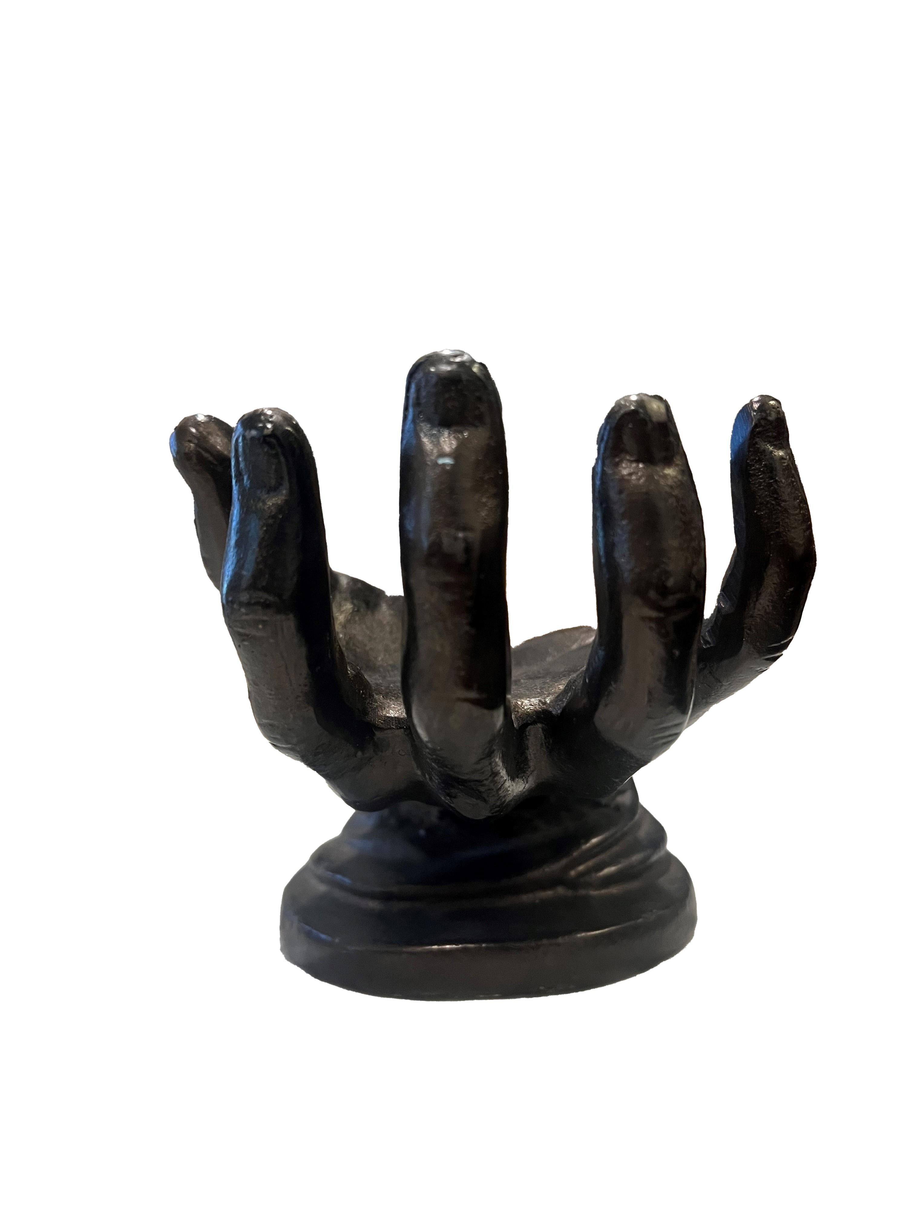 Contemporary Bronze Hand Sculpture For Sale