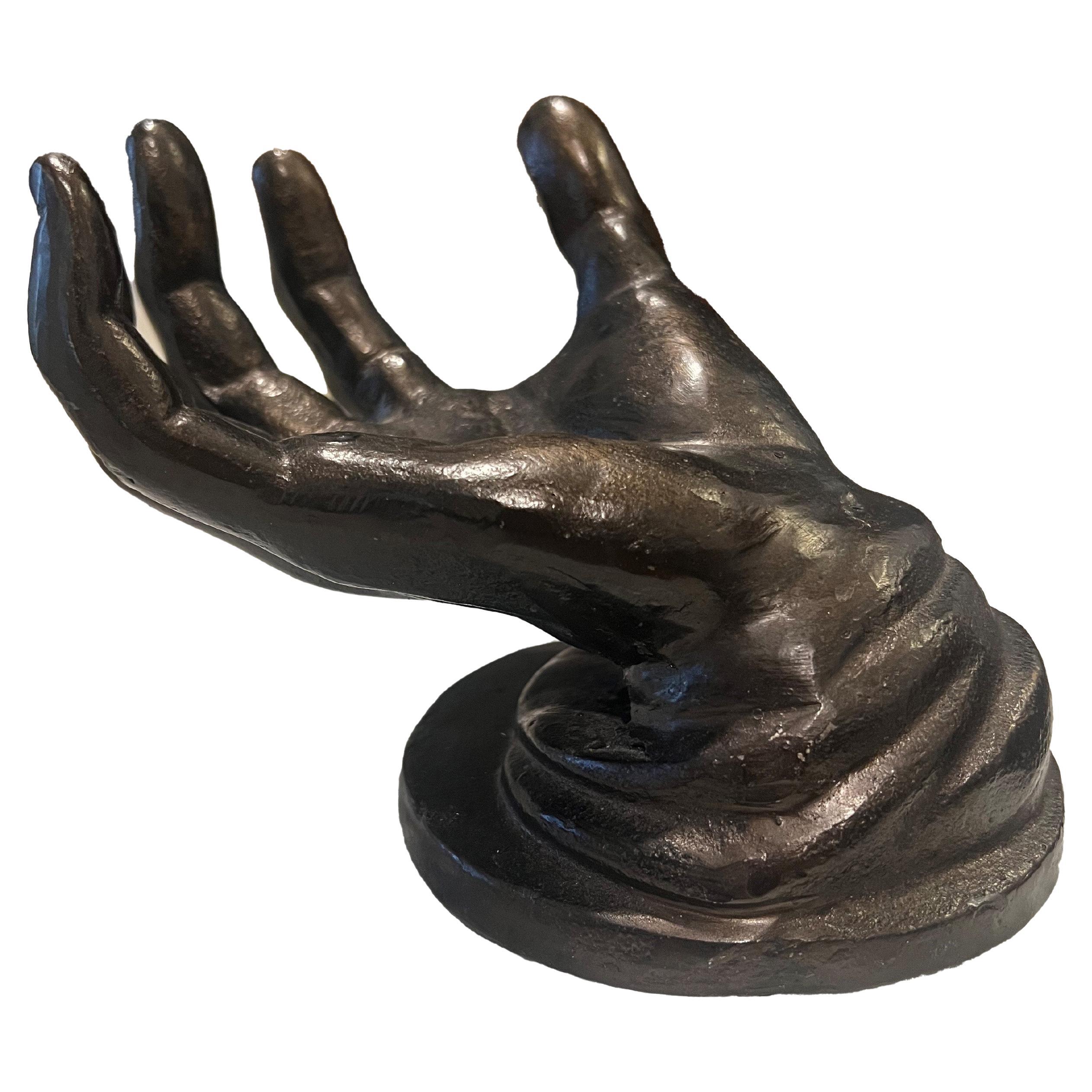 Bronze Hand Sculpture For Sale