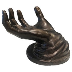 Antique Bronze Hand Sculpture