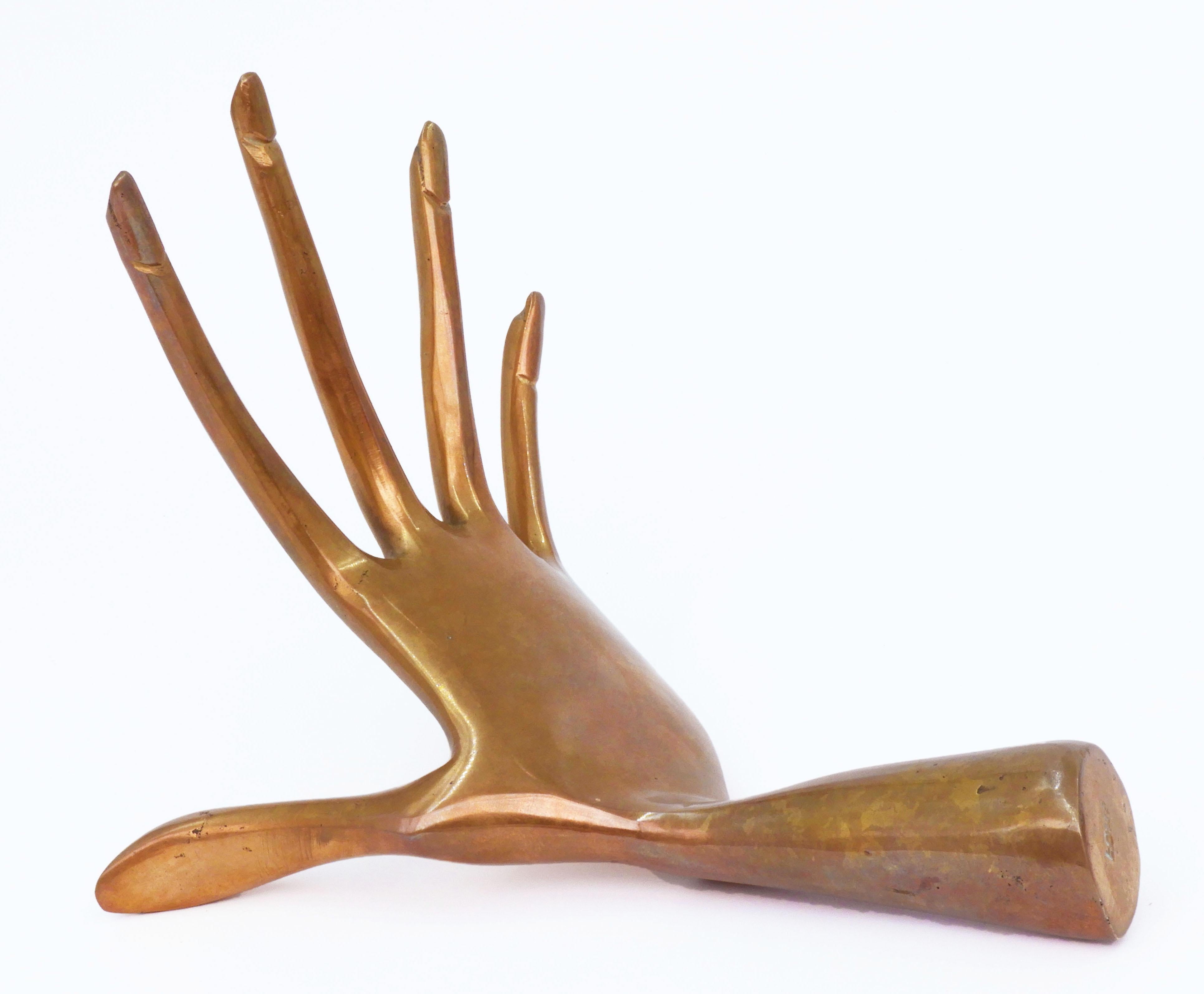 20th Century Bronze Hand Sculptures by French Artist Yves Lohe Signed FREE SHIPPING