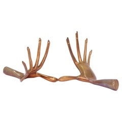 Bronze Hand Sculptures by French Artist Yves Lohe Signed FREE SHIPPING