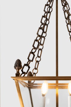 Lanterne de Haning en bronze avec détails en forme de pinson