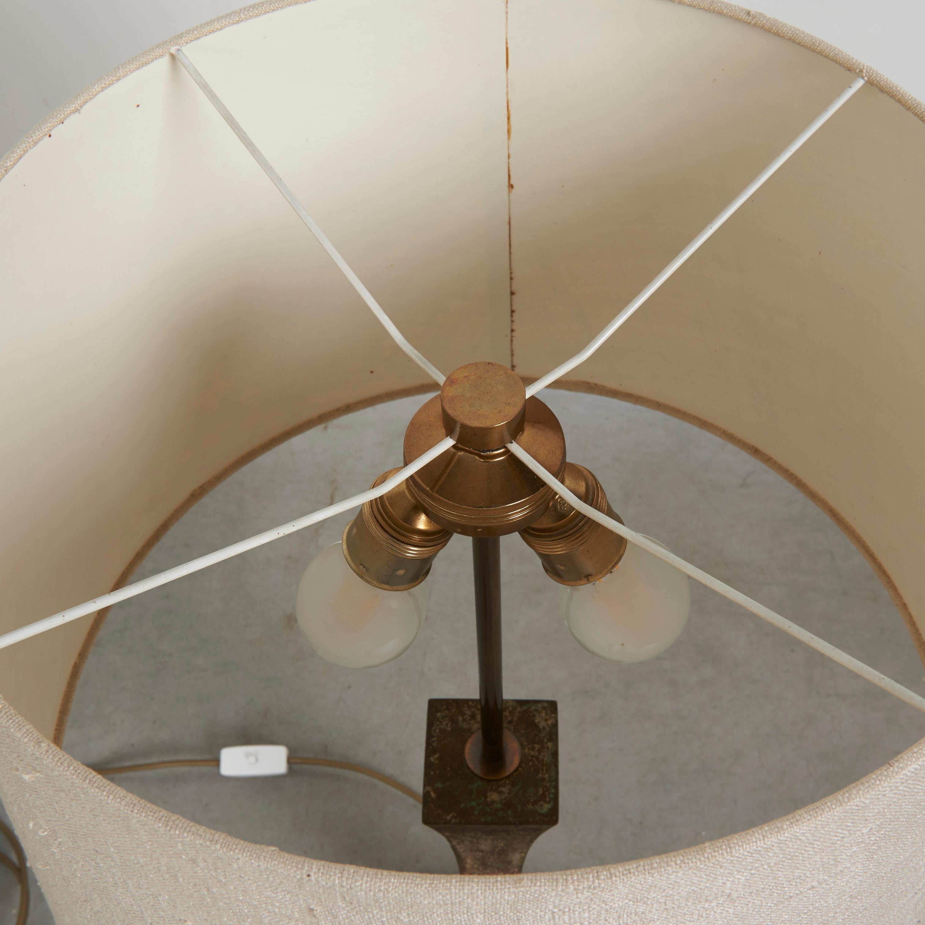 Bronze Hansen Lighting table lamp, USA 1960s For Sale 4