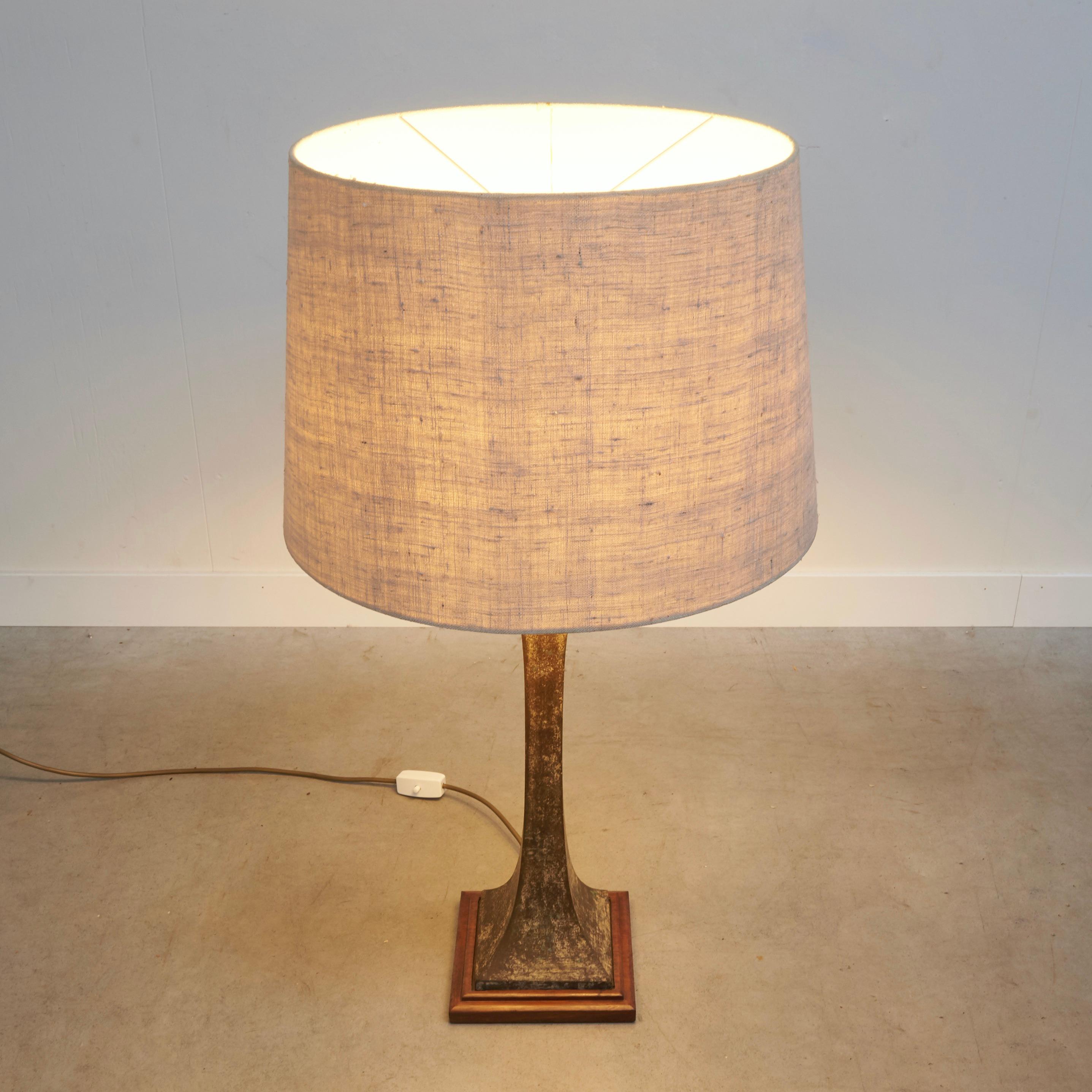 Bronze Hansen Lighting table lamp, USA 1960s For Sale 1