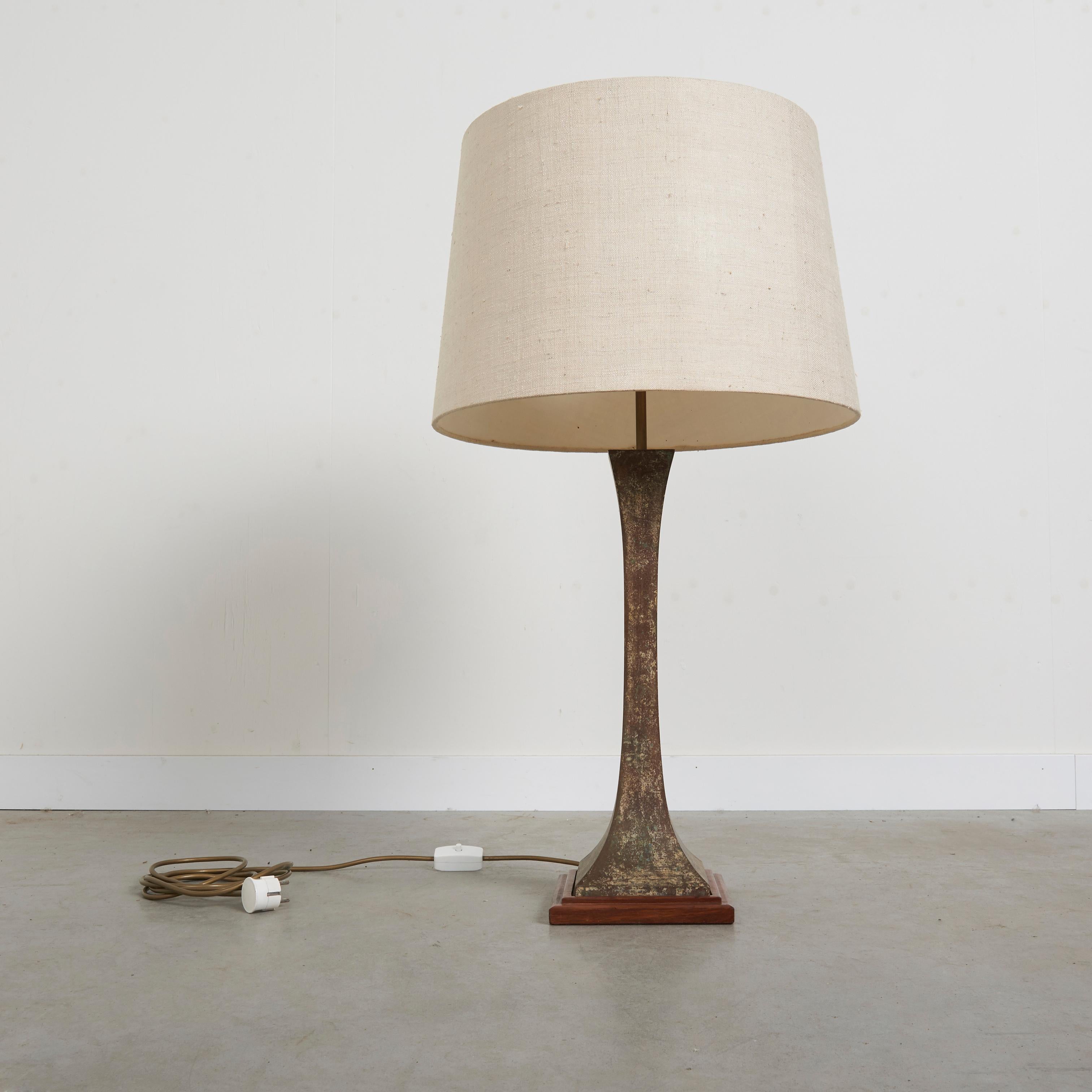 Bronze Hansen Lighting table lamp, USA 1960s For Sale 2