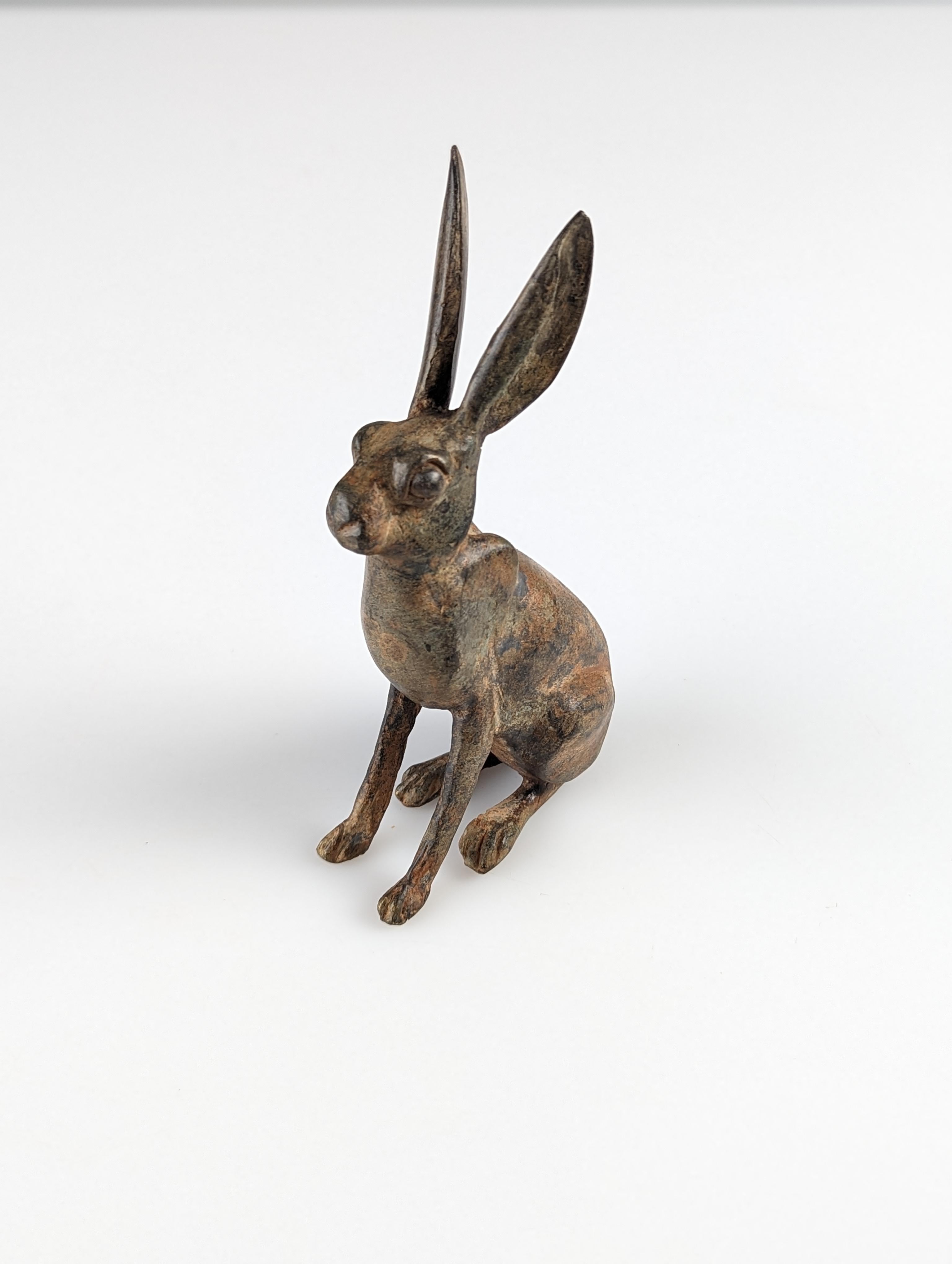 Harenskulptur aus Bronze von Pierre Chenet, versiegelt (20. Jahrhundert)