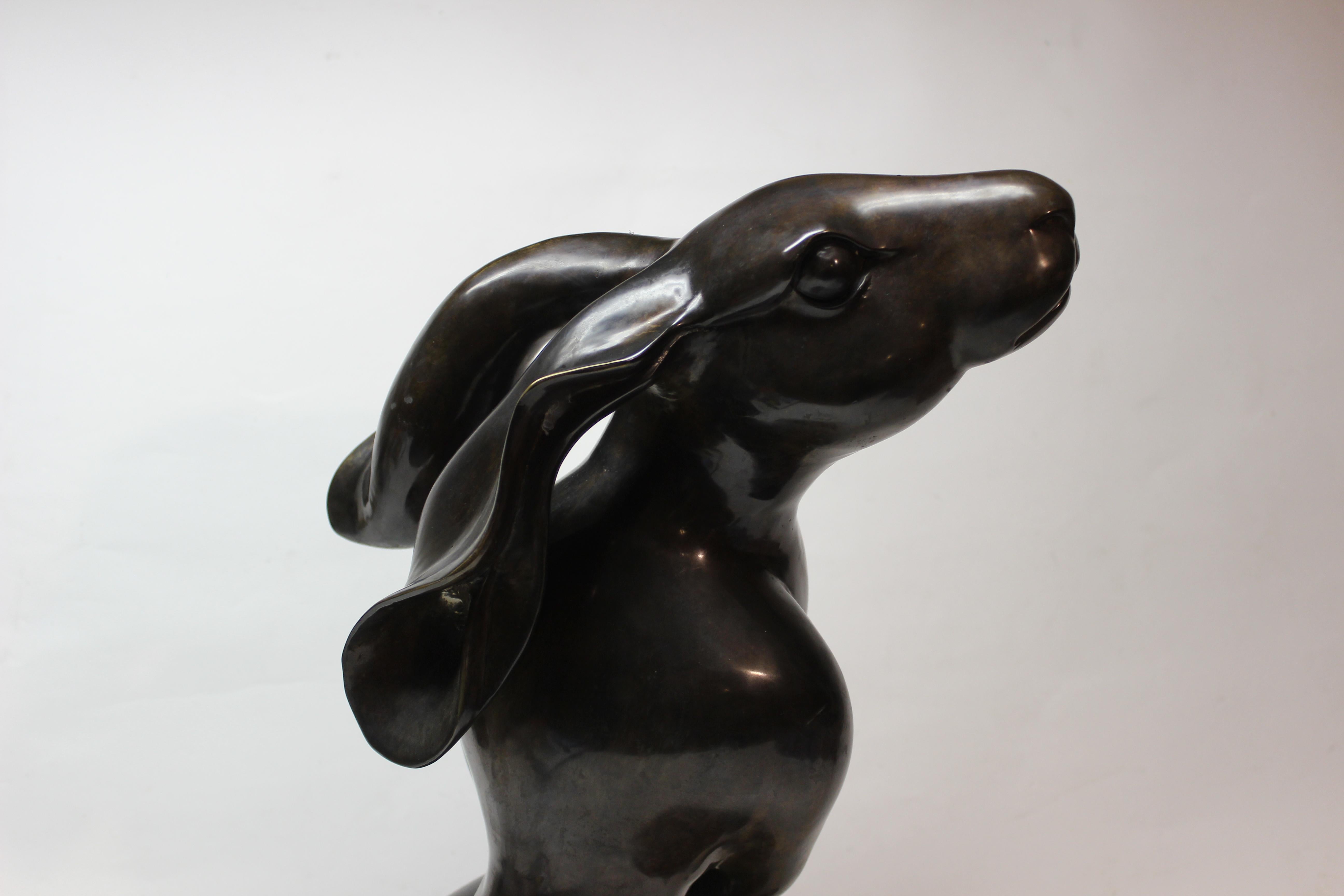 Bronze Hare Sculpture 7