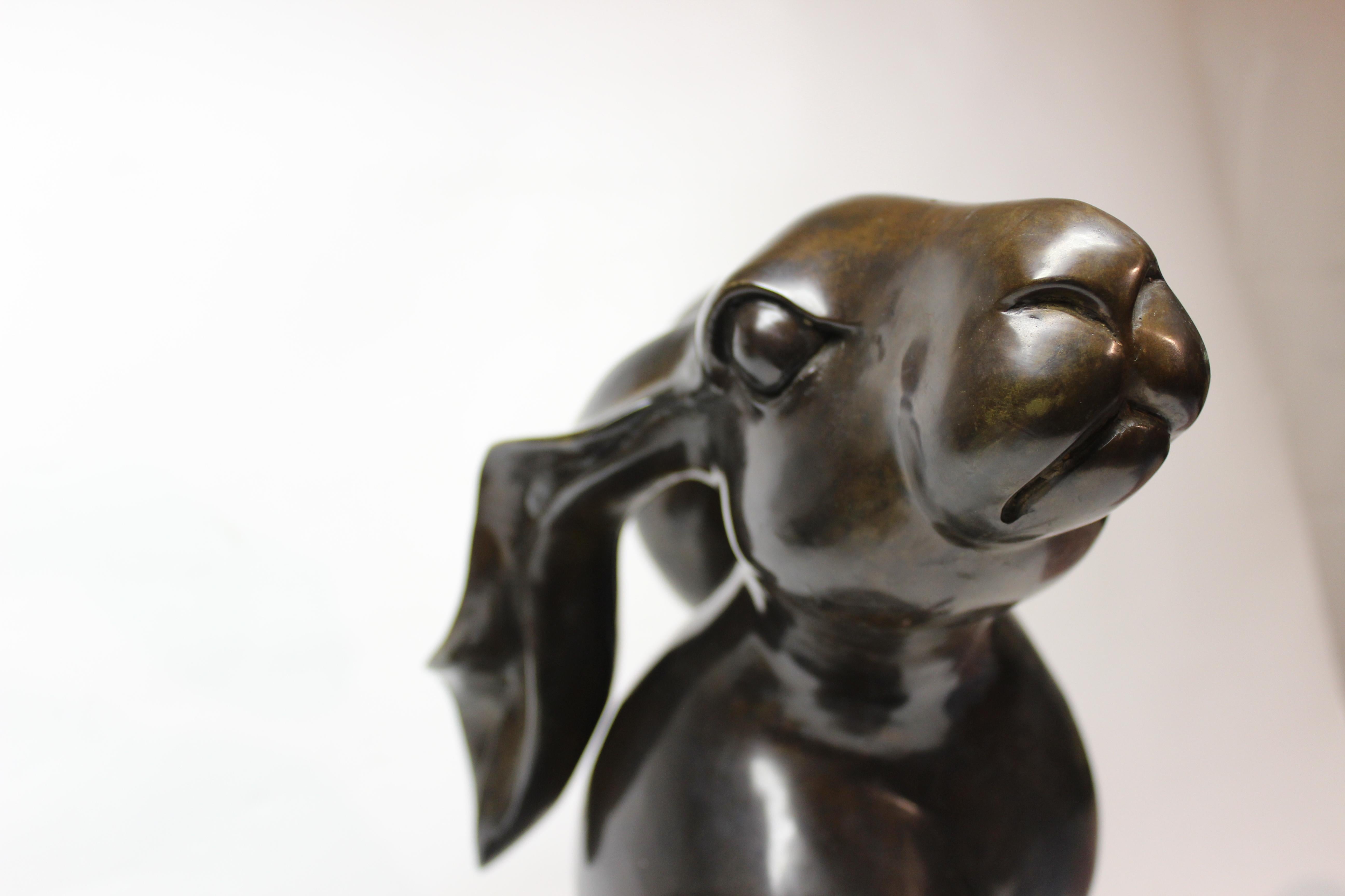 Bronze Hare Sculpture 4