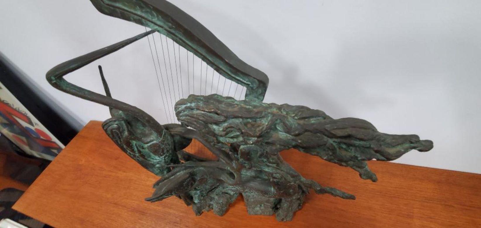 Bronze-Figurative Jugendstil-Skulptur „Harmony“, signiert von Ting Shao Kuang im Angebot 5