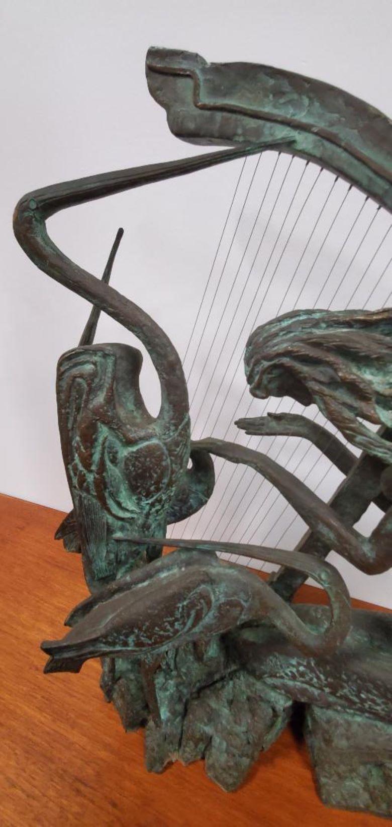 Bronze-Figurative Jugendstil-Skulptur „Harmony“, signiert von Ting Shao Kuang im Zustand „Gut“ im Angebot in Monrovia, CA