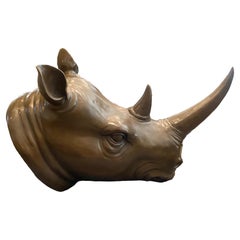Bronze Head of a Rhinoceros