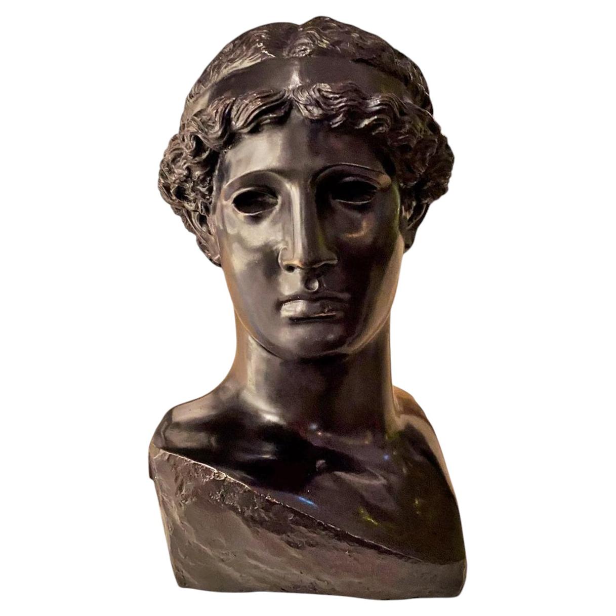 Bronze Head of Athena Lemnia Chiurazzi Foundry 20th Century