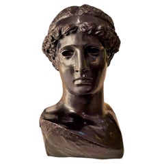 Tête d'Athéna en bronze Lemnia Fonderie Chiurazzi 20e siècle