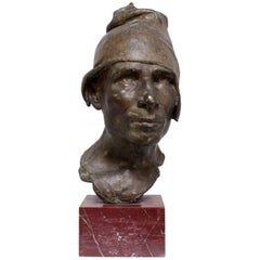 Bronze Head of Fisherman by D'Orsi