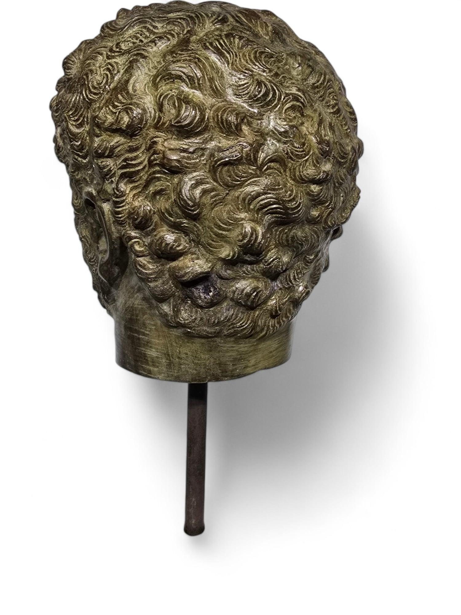 TESTA DI BRONZO DELL'IMPERATORE ROMANO CARACALLA in vendita 6