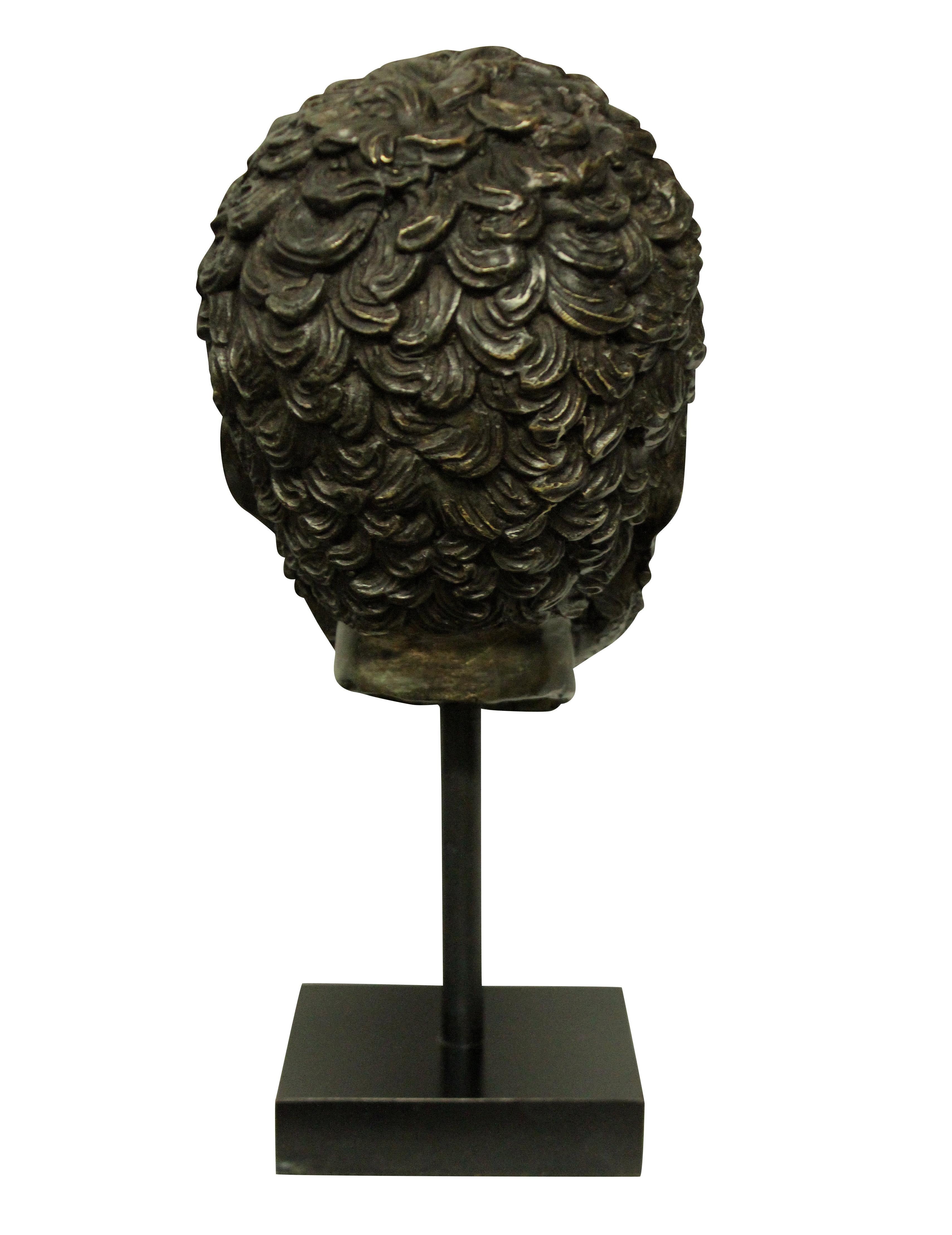 English Bronze Head of Zeus