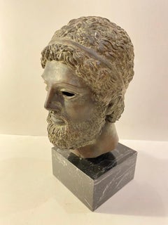Bronze Head on Marble