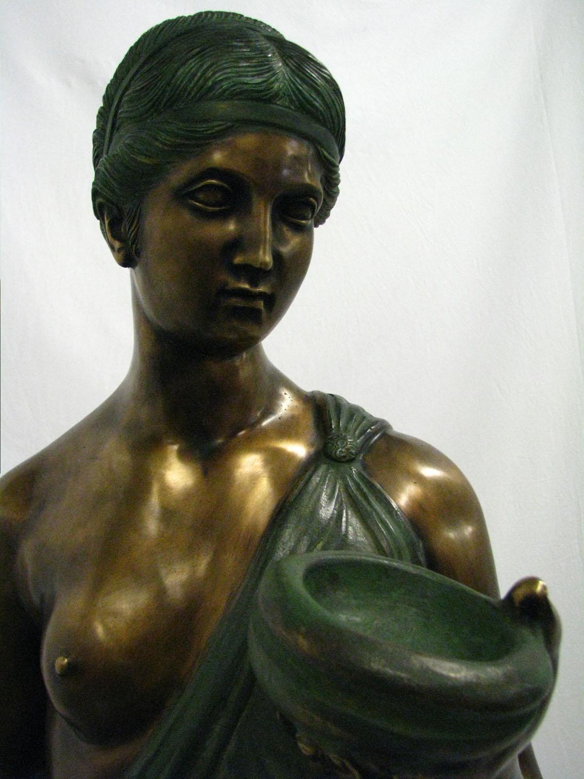 20th Century Bronze Hebe Goddess of Youth A Contemporary Replica For Sale