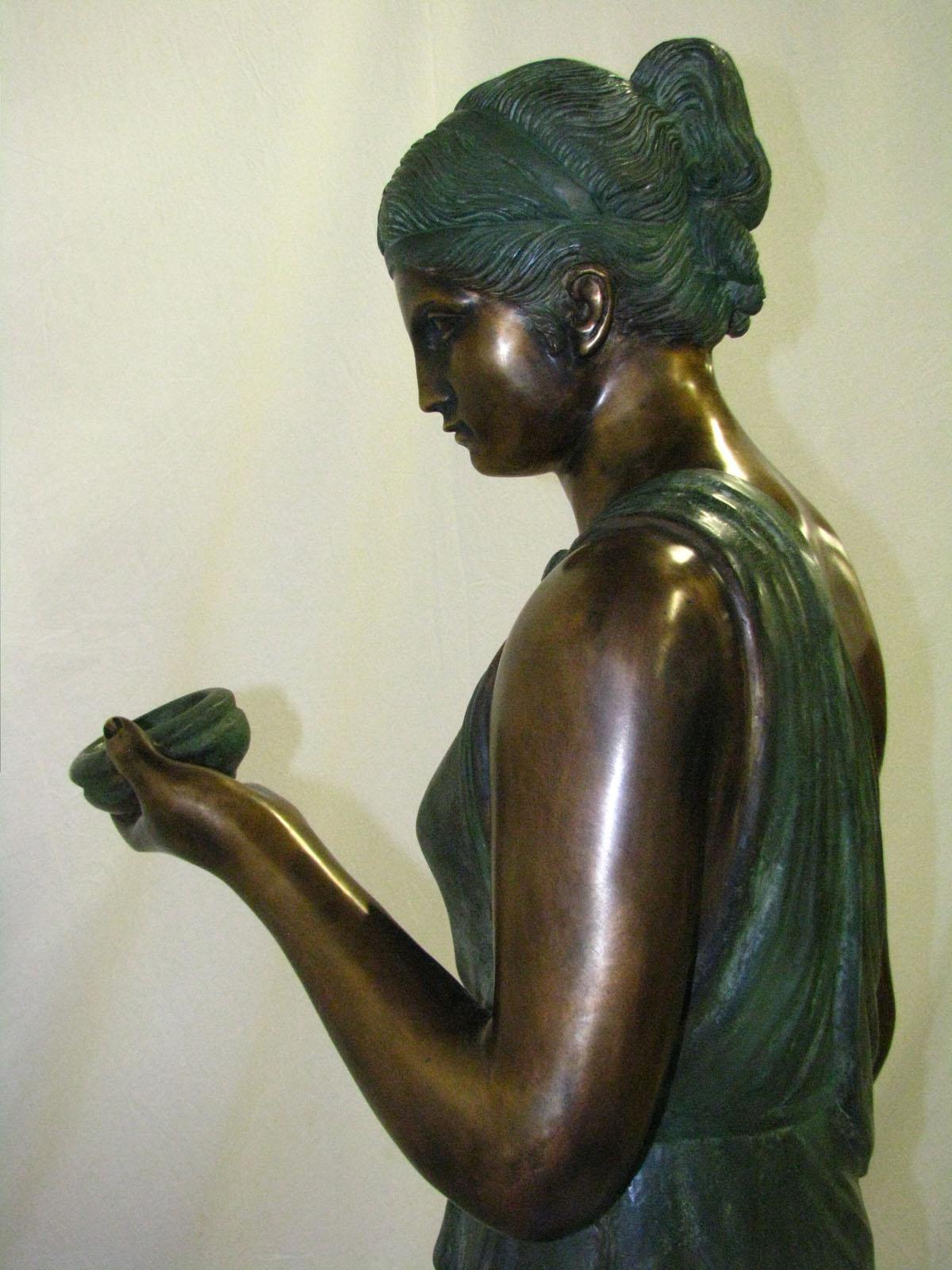 Bronze Hebe Goddess of Youth A Contemporary Replica For Sale 1