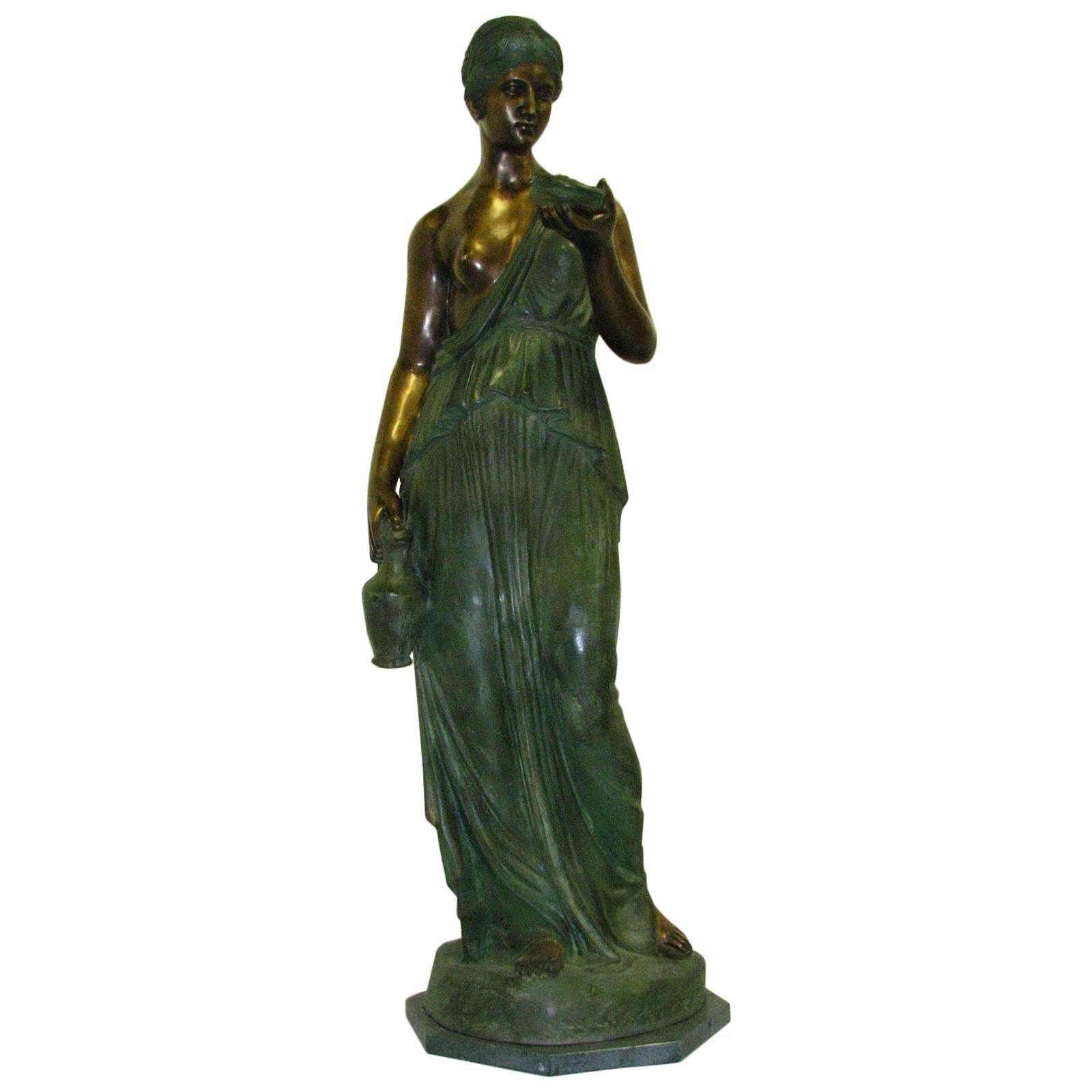 Bronze Hebe Goddess of Youth A Contemporary Replica For Sale