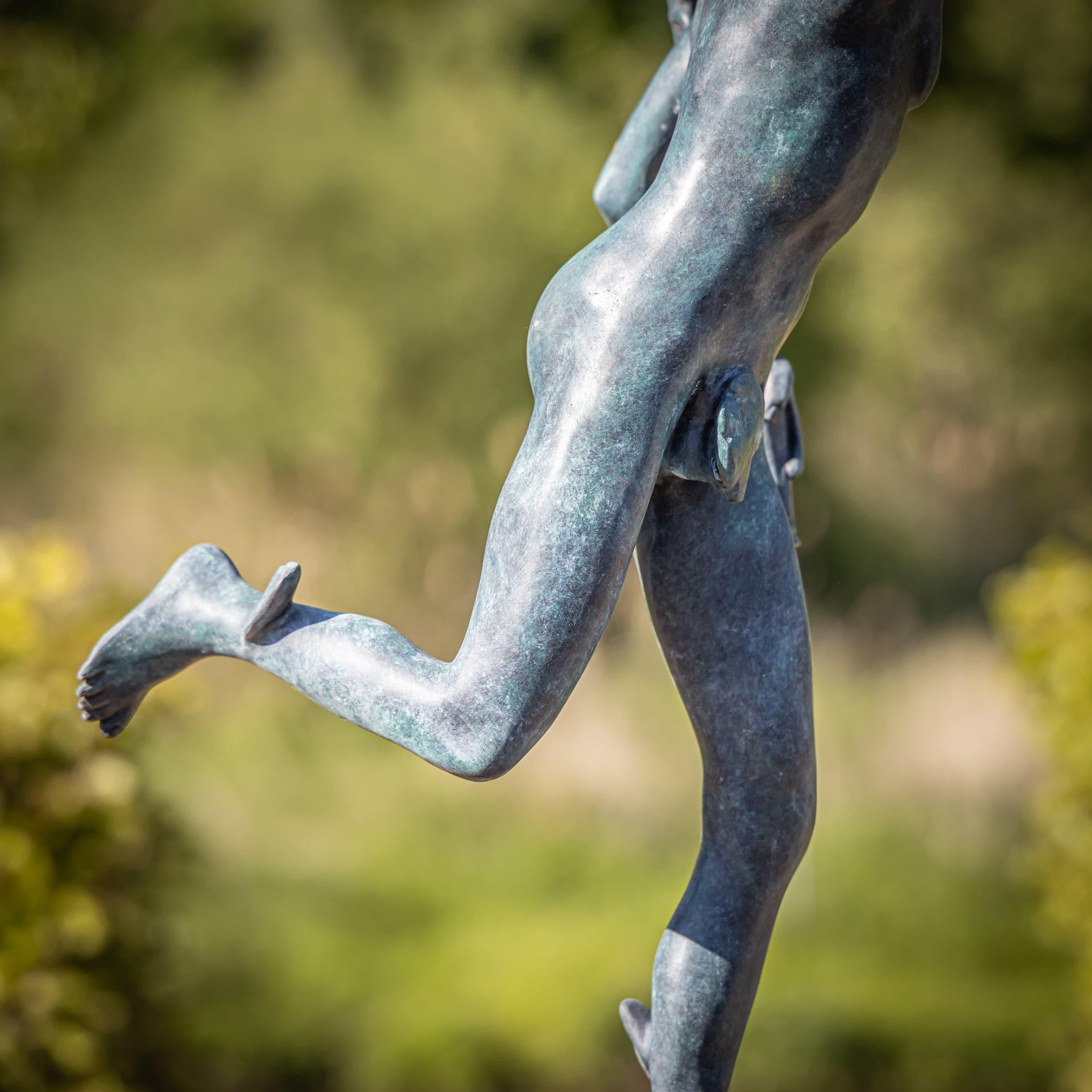Escultura de bronce de Hermes según Giambologna, Siglo XX en venta 6