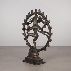 Bronze Hindu 8.5" Shiva as Lord of the Dance Sculpture c.1930