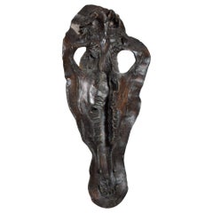 Bronze Hippopotamus Head Skull Sculpture 1980s Modern Art Alberto Giacometti